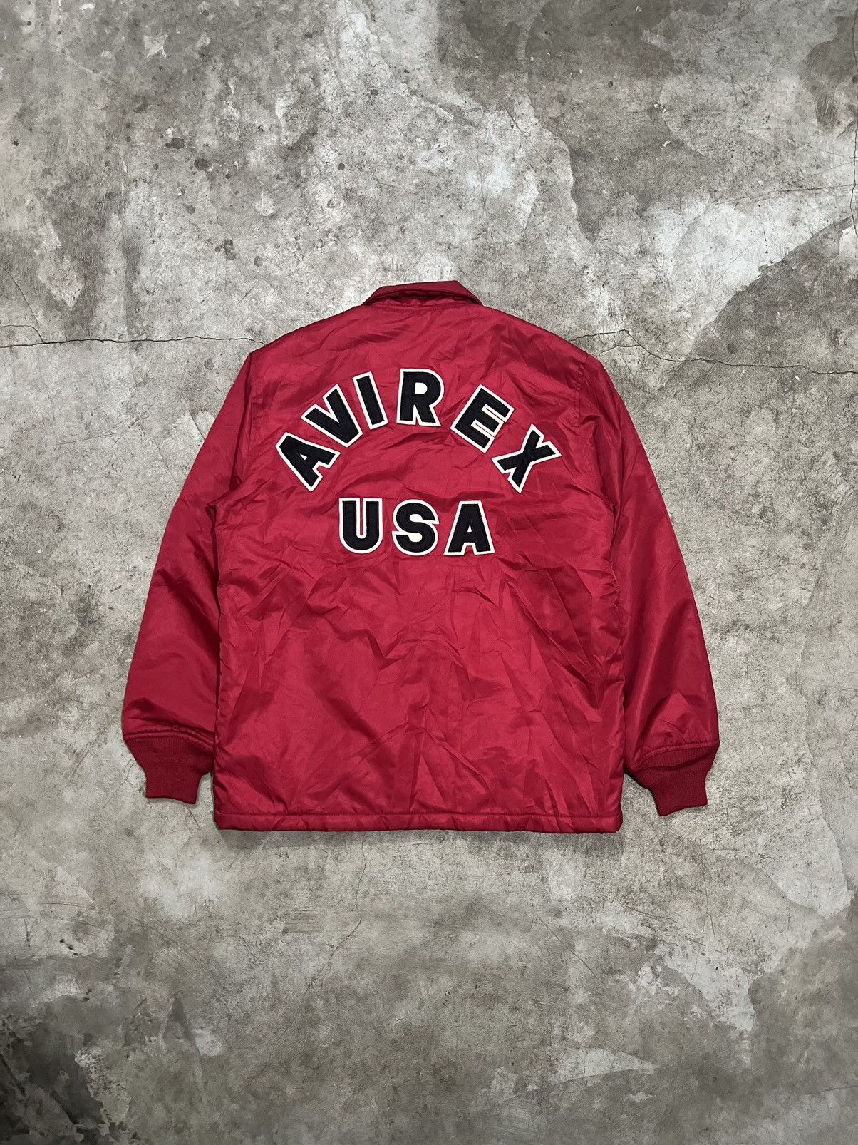 Avirex × Vintage Rare! Avirex Varsity Logo Patch Coach Jacket Size US M / EU 48-50 / 2 - 1 Thumbnail