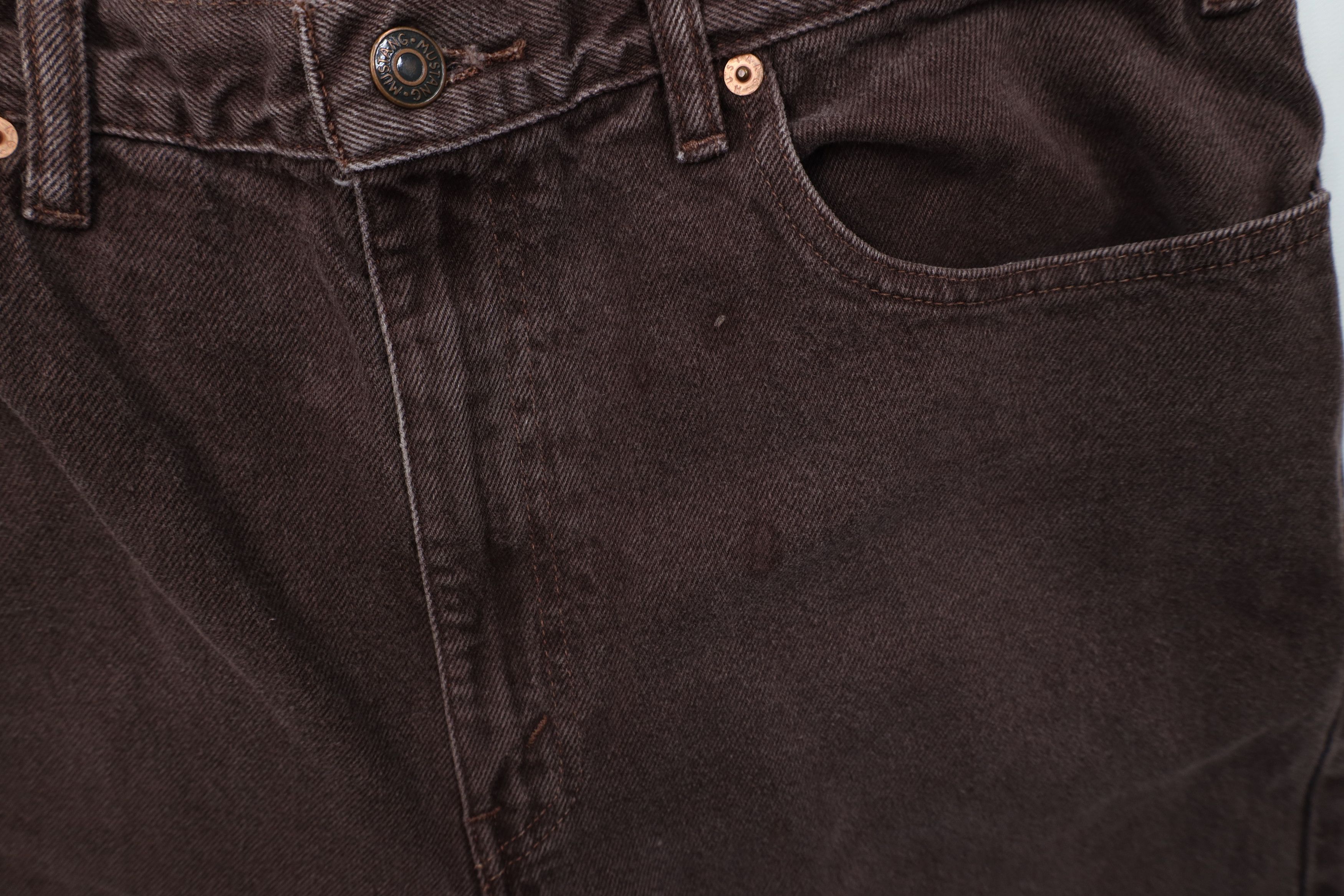 Vintage Vintage 90s Streetwear Straight Leg Denim Jeans Brown Cotton Size US 32 / EU 48 - 9 Thumbnail