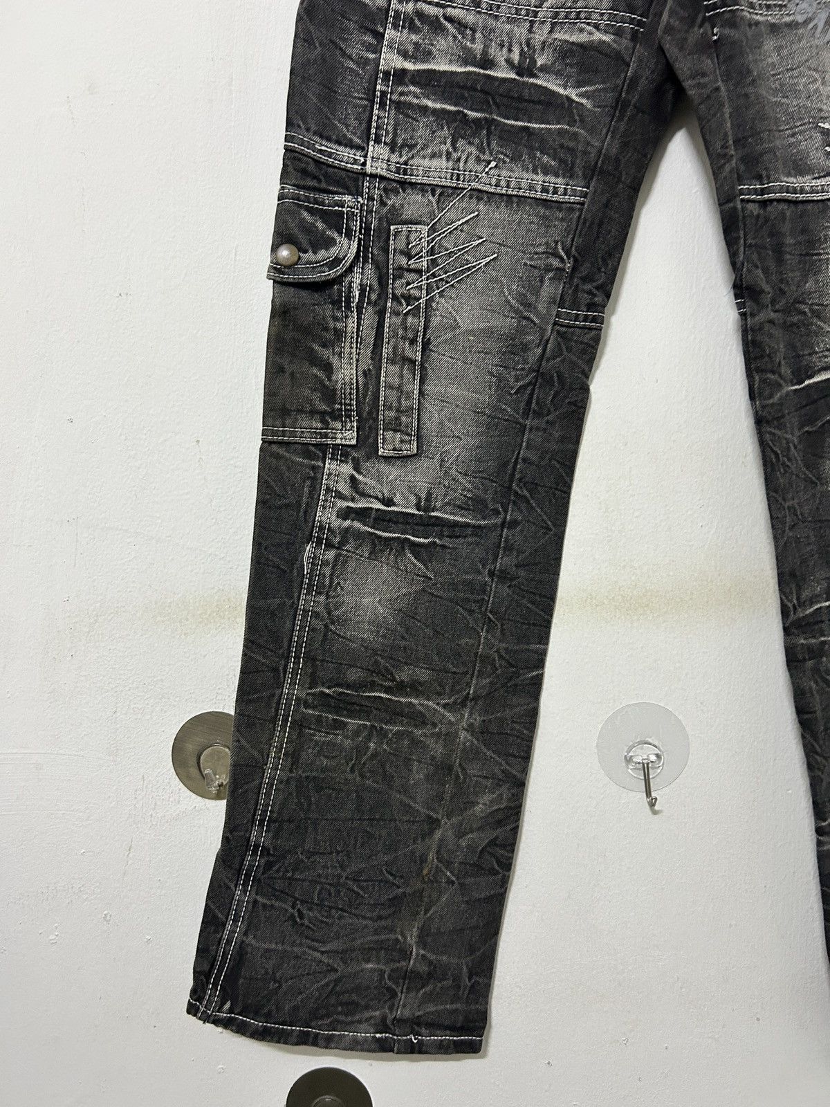 If Six Was Nine × Japanese Brand × Le Grande Bleu (L.G.B.) Vintage Japan Denim Cargo like PPFM Ifsixwasnine punk style Size US 31 - 2 Thumbnail