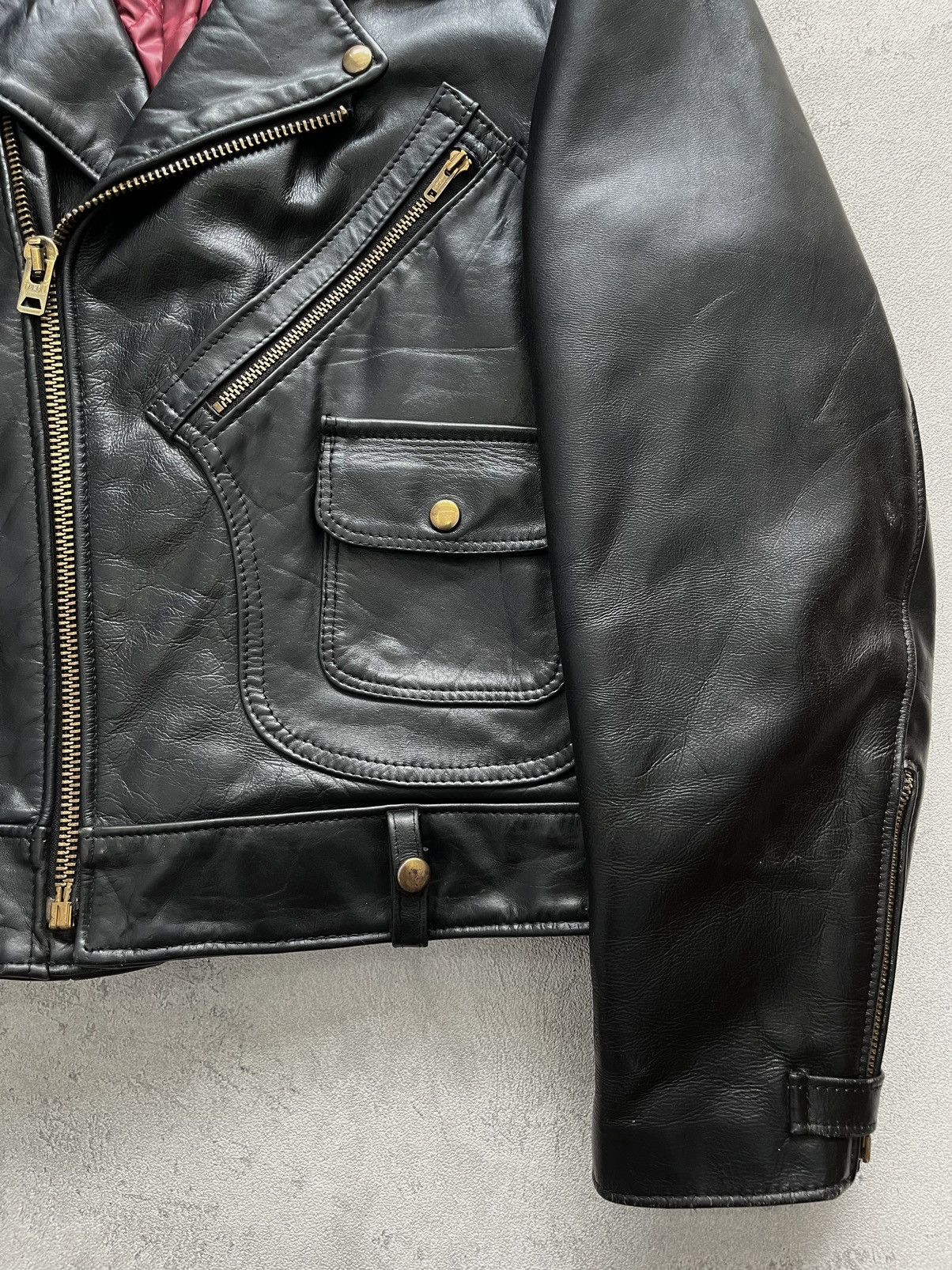 Other Vintage Protech Leather Apparel Bikers Leather Jacket Size US XL / EU 56 / 4 - 3 Thumbnail