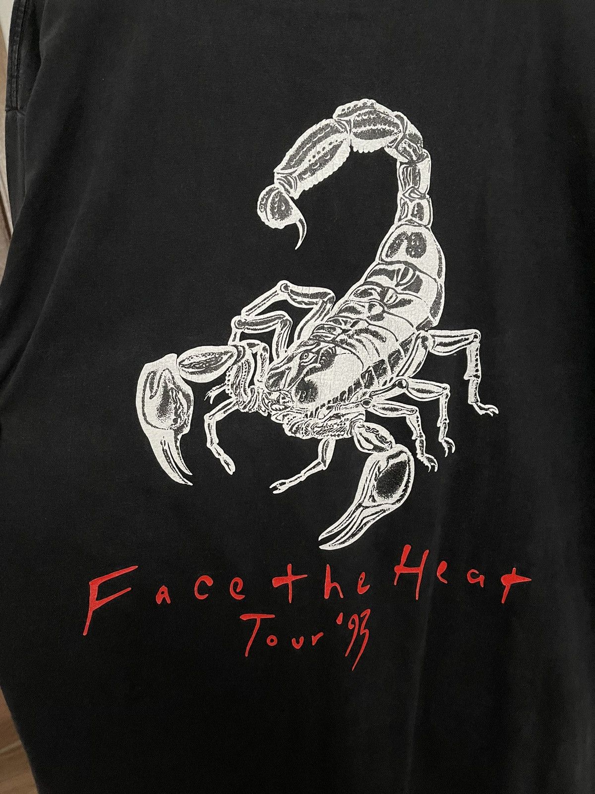 Band Tees 1993 Scorpions Vintage Face The Heat Tour Band T-Shirt Tee Size US XL / EU 56 / 4 - 10 Thumbnail