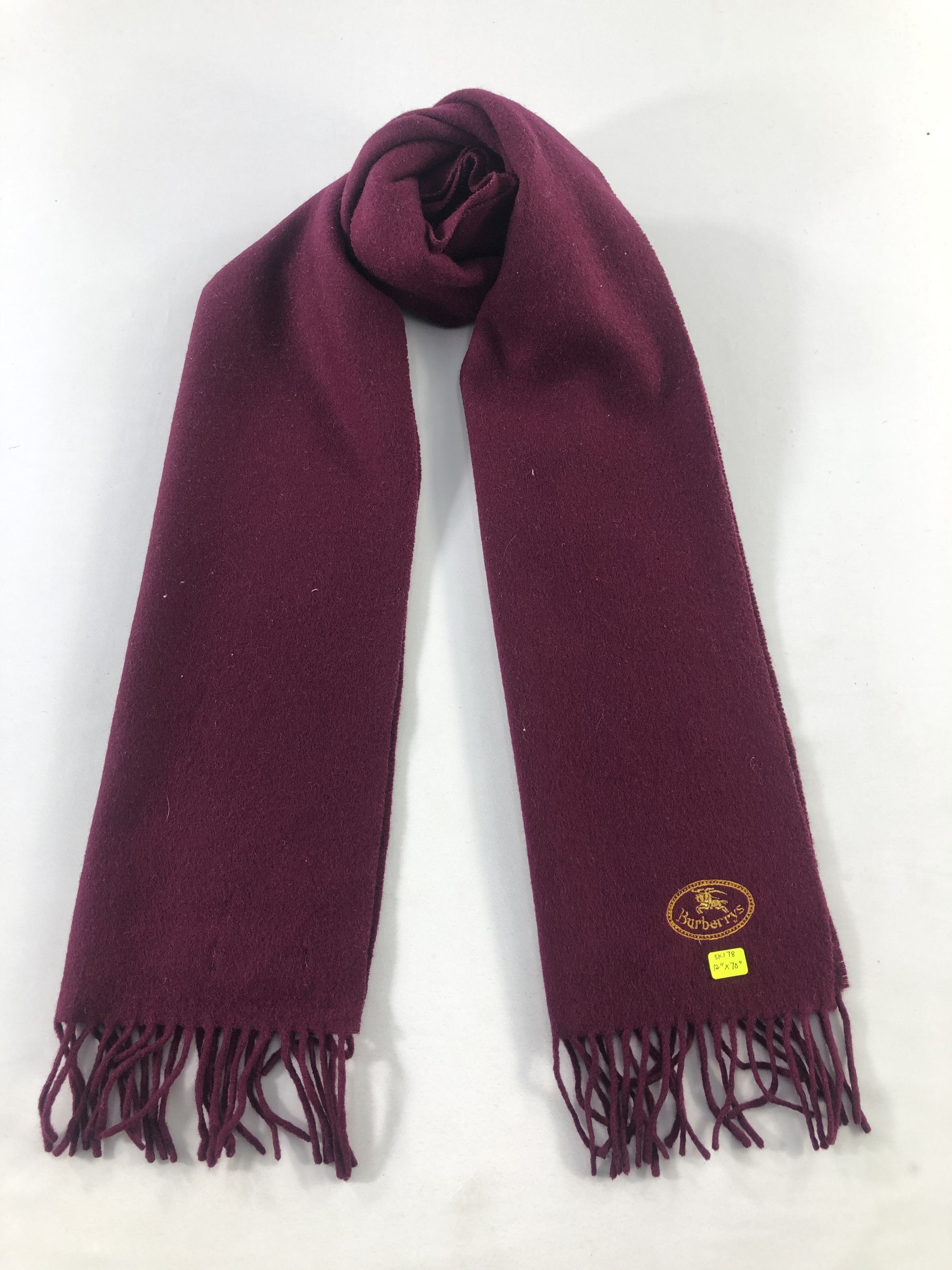 Burberry Burberrys Lambswool Scarf / Muffler / Neckwear Size ONE SIZE - 1 Thumbnail