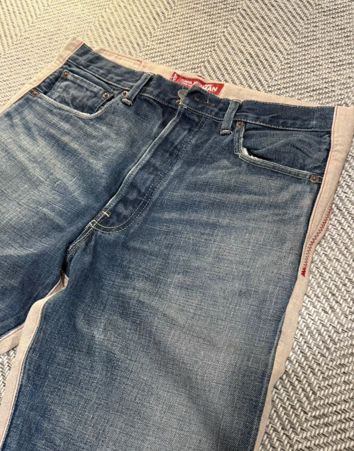 Levi's Levi’s MAN Cotton Linen Panel Deconstructed Jeans K24 Size US 34 / EU 50 - 4 Thumbnail