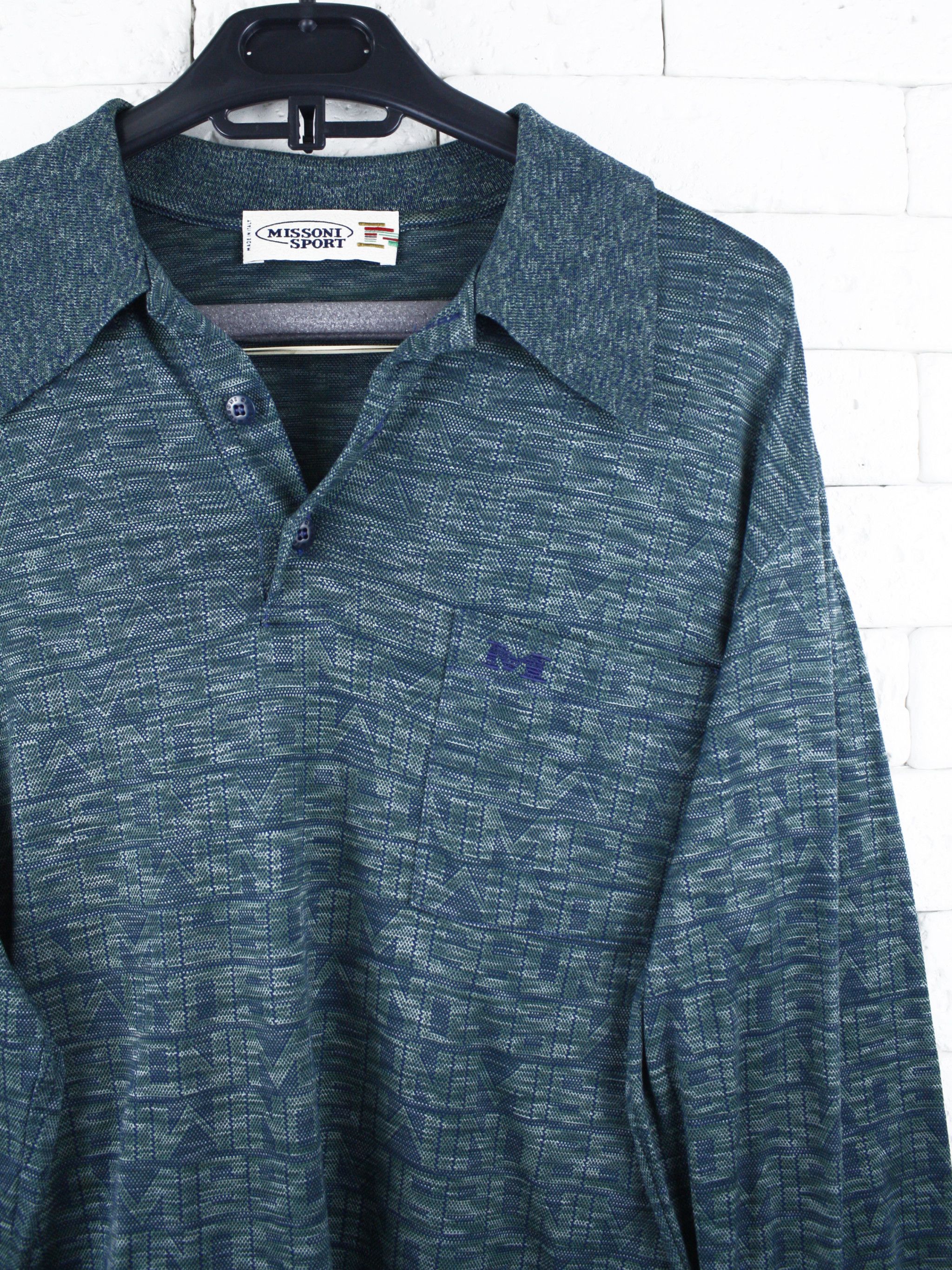 Missoni Missoni Sport Vintage Long Sleeve Polo Size US M / EU 48-50 / 2 - 3 Thumbnail