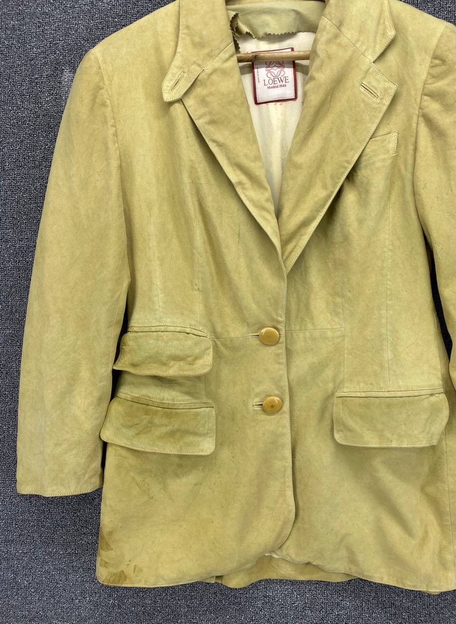 Loewe Vintage Loewe Madrid Leather Blazer Coats Jacket Size M / US 6-8 / IT 42-44 - 6 Thumbnail