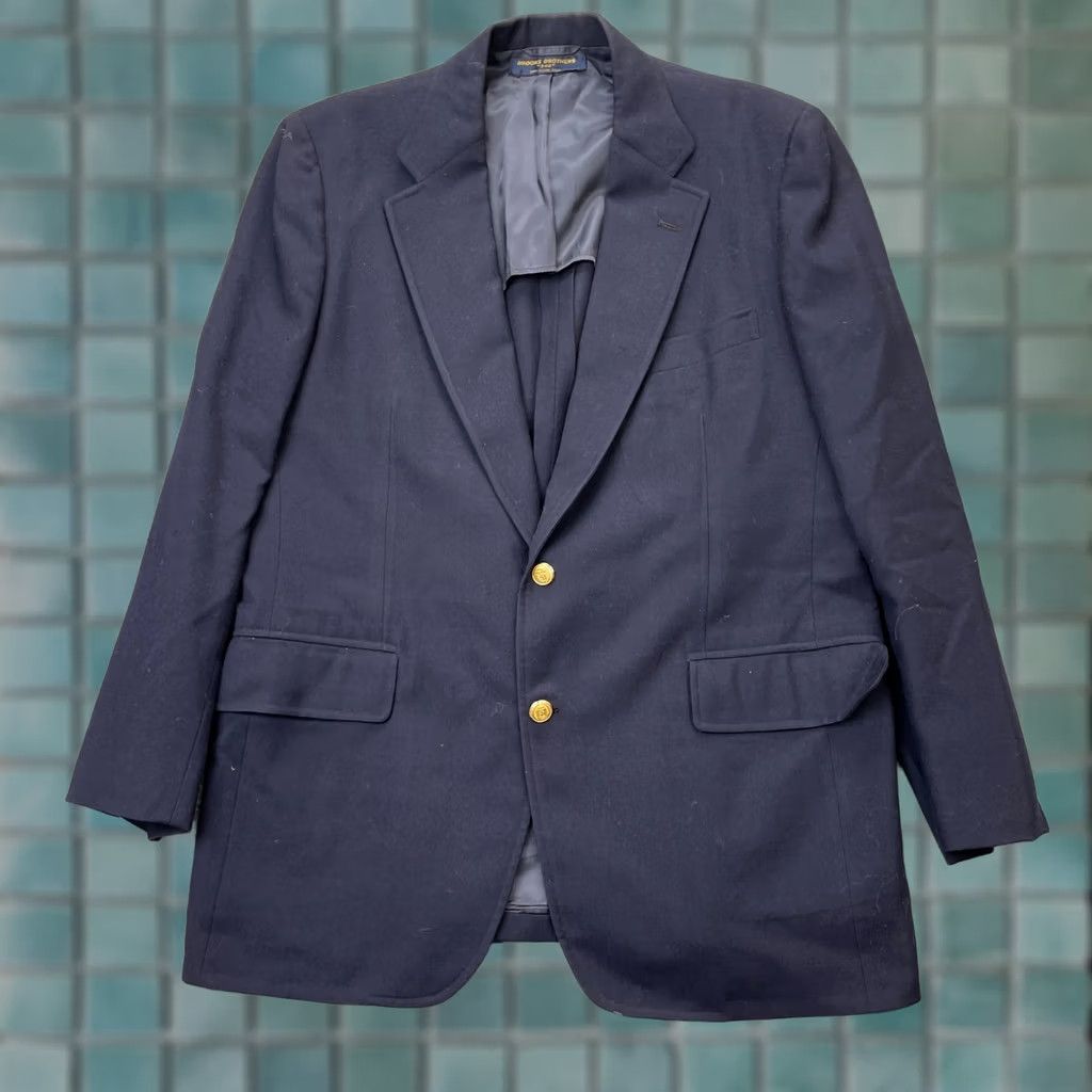 Brooks Brothers VINTAGE Brooks Brothers Blazer Coat Mens XL 55R Blue 346 Notch Lapel Formal Size 46R - 1 Thumbnail