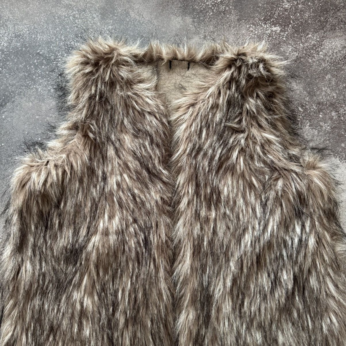 Hysteric Glamour × Vintage Avant Garde Y2K Vintage Faux Fur Vest Size L / US 10 / IT 46 - 6 Thumbnail