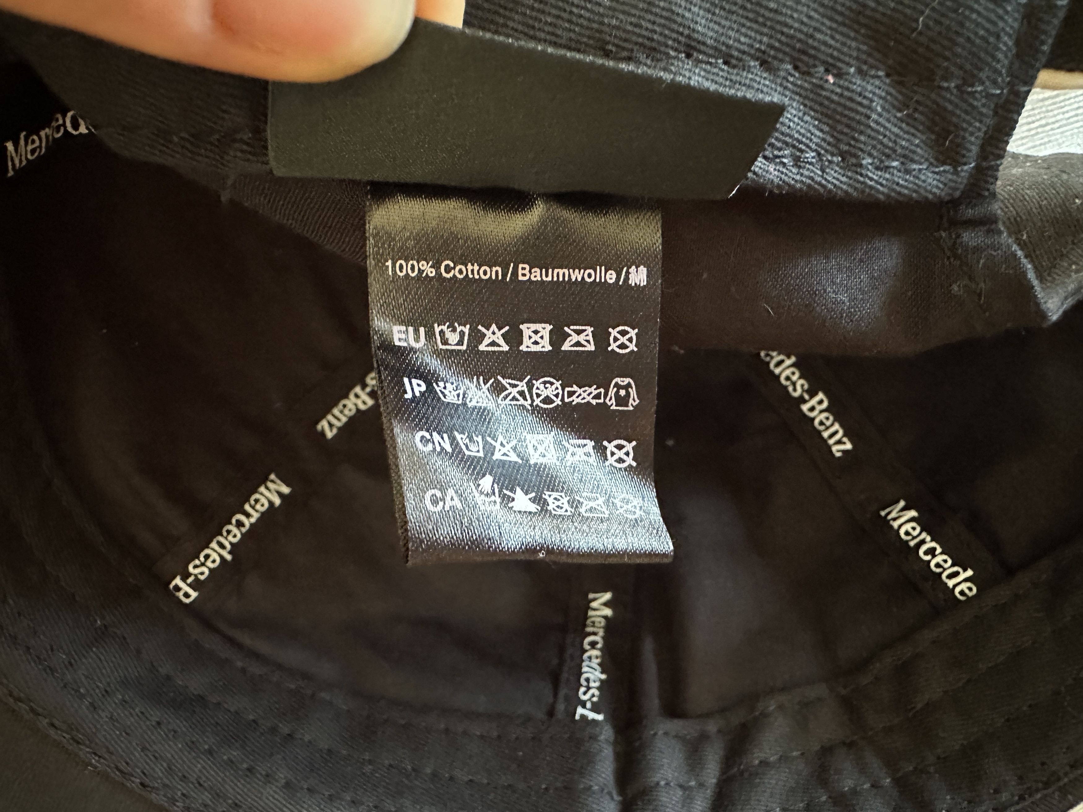 Mercedes-Benz Mercedes Benz Vintage Cotton Black Logo Baseball Cap Size ONE SIZE - 9 Thumbnail