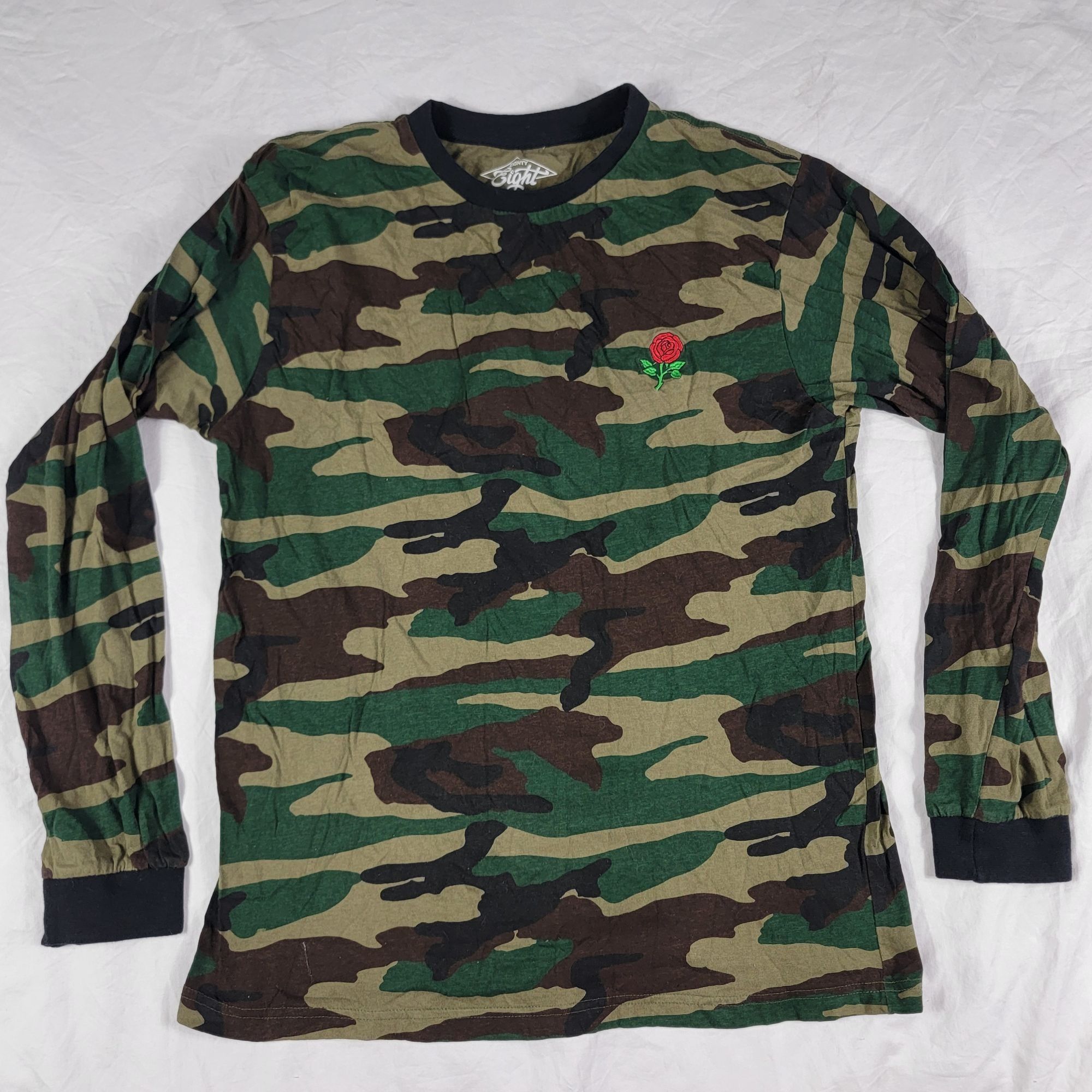 Eighty Eight Eighty Eight Mens Large Green Brown Camouflage Long Sleeve S Size US L / EU 52-54 / 3 - 1 Thumbnail