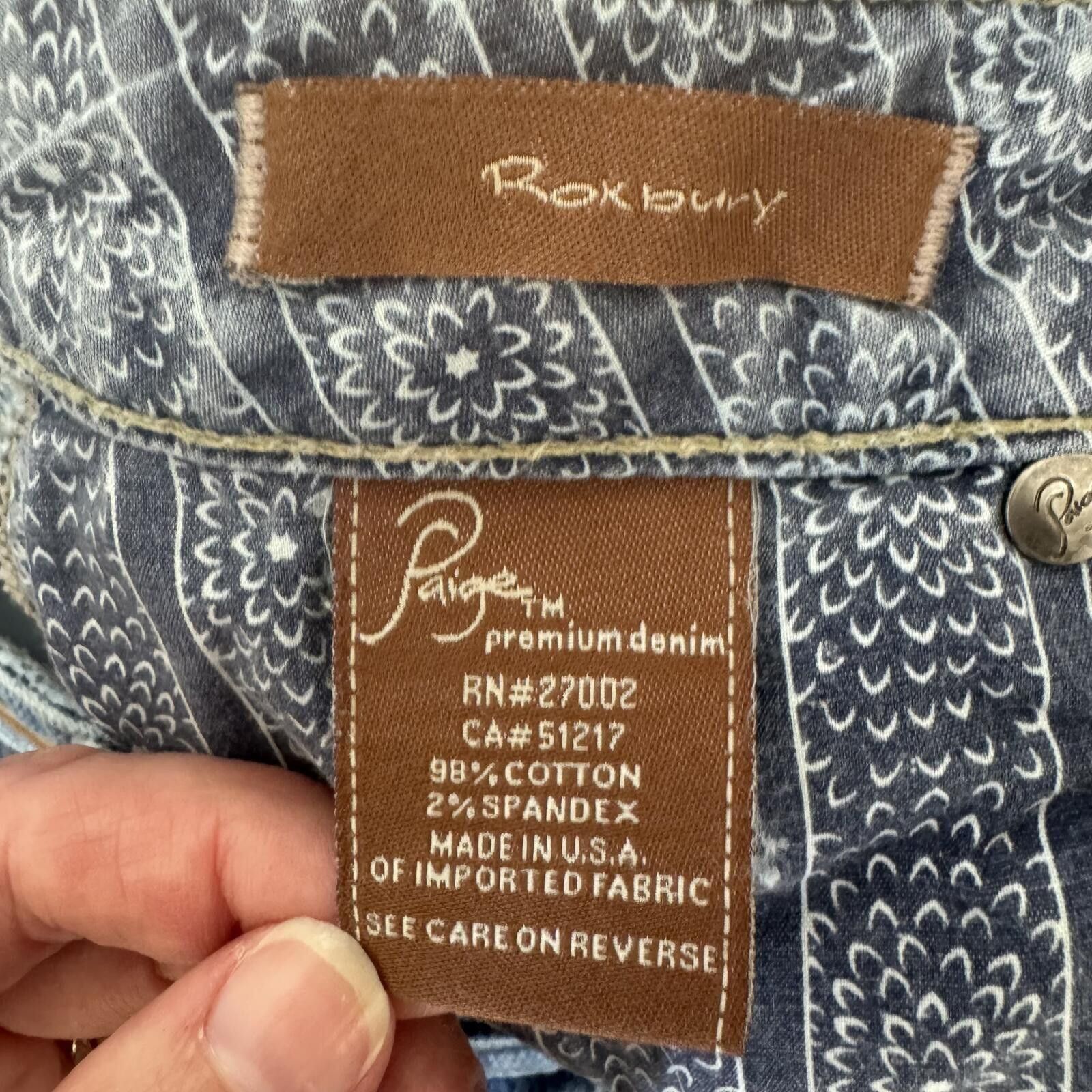 Paige Paige Light Wash RoxBury Denim Jeans-Size 28 Size 28" / US 6 / IT 42 - 5 Thumbnail