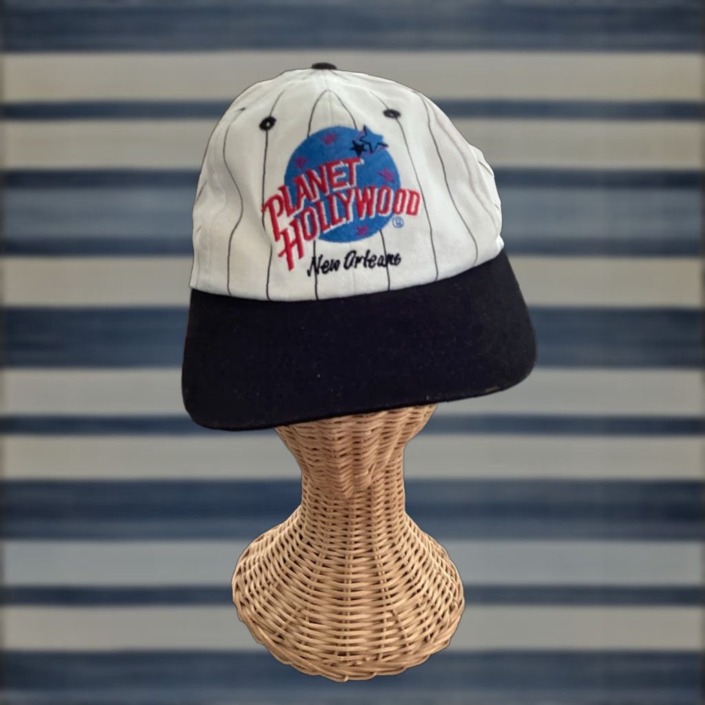 Planet Hollywood VINTAGE Planet Hollywood Snapback Hat Adjustable White Solid USA Casual Unisex Size ONE SIZE - 1 Thumbnail