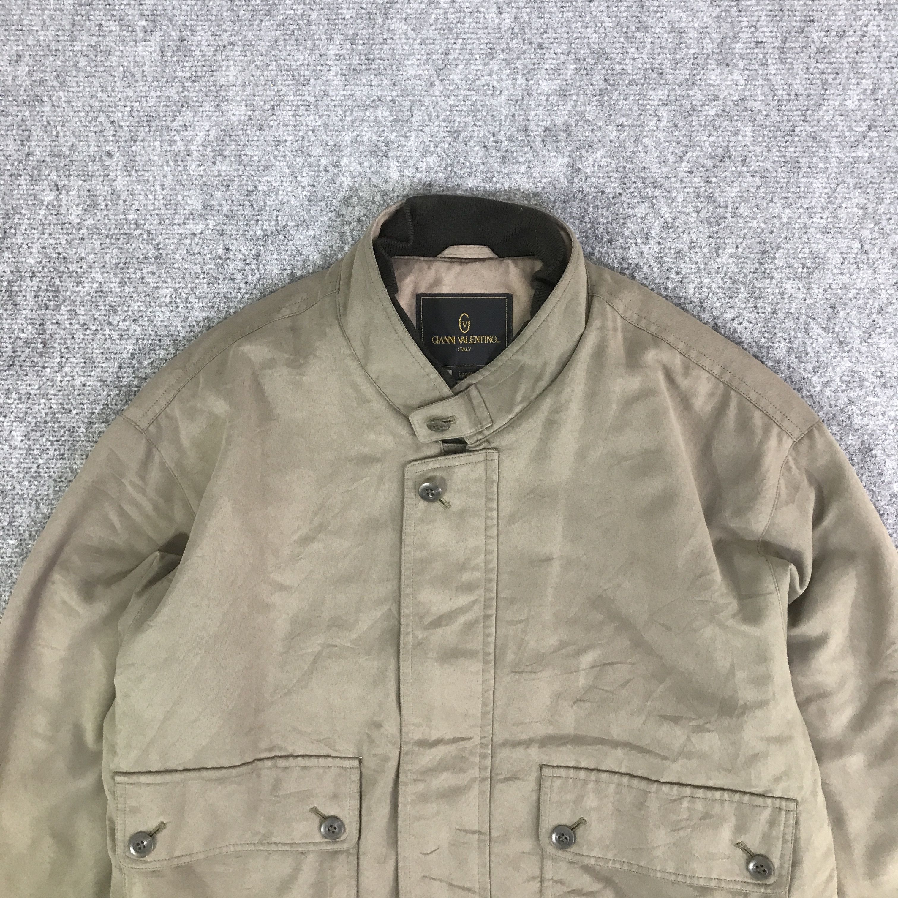 Japanese Brand GIANNI VALENTINO BOMBER JACKET K113B13 Size US L / EU 52-54 / 3 - 2 Thumbnail