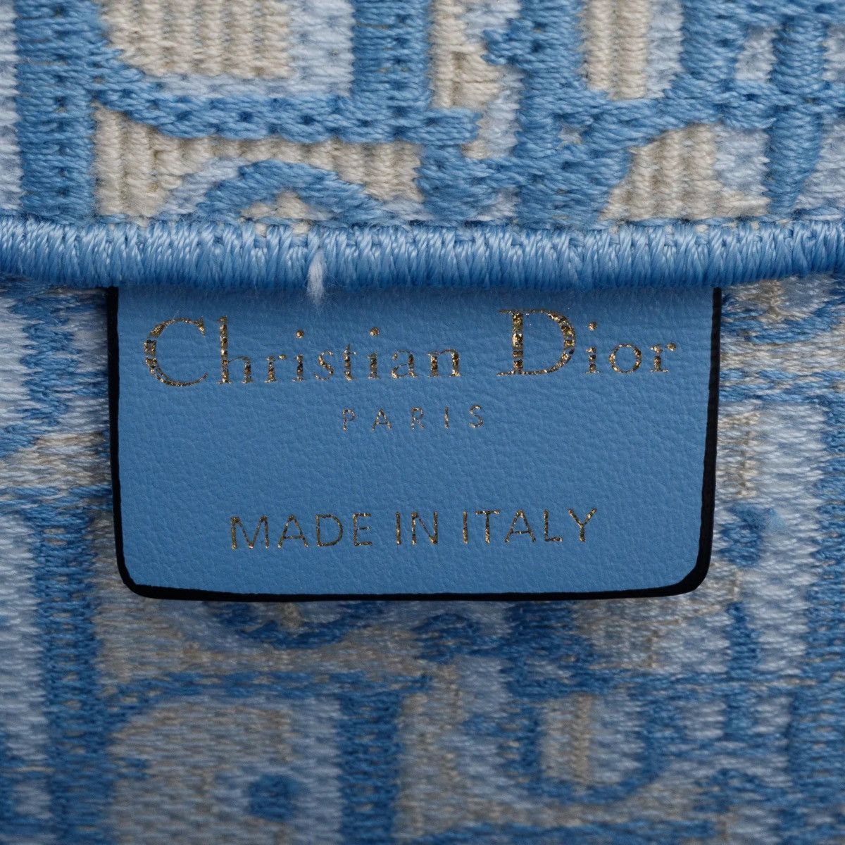 Dior CHRISTIAN DIOR 2021 Blue Oblique Medium Book Tote Size ONE SIZE - 7 Thumbnail
