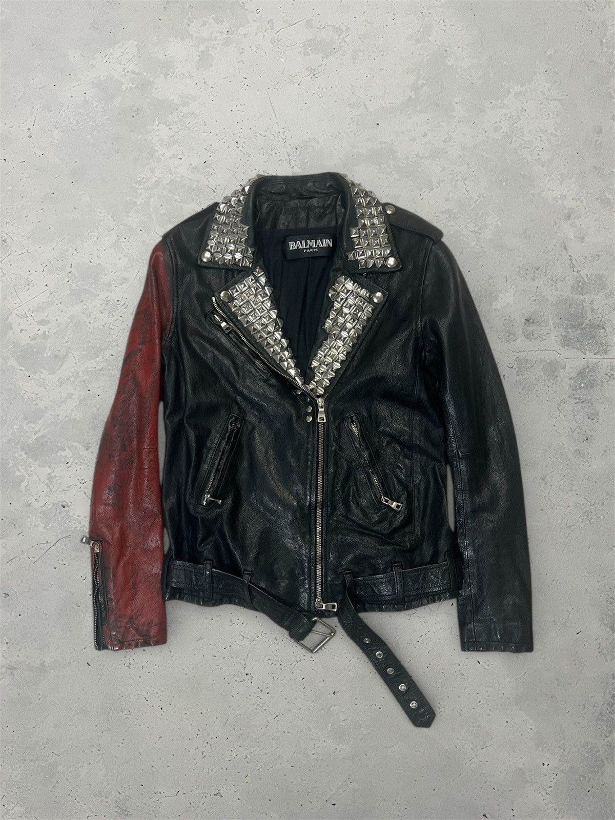 Balmain Balmain SS11 Studded Biker Jacket | Grailed