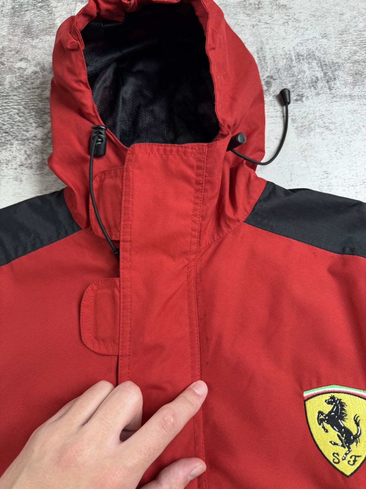Ferrari Ferrari 2000 Vintage Racing Moto Italy Men’s Small Size S Anorak Zip Light Jacket Size US S / EU 44-46 / 1 - 7 Thumbnail