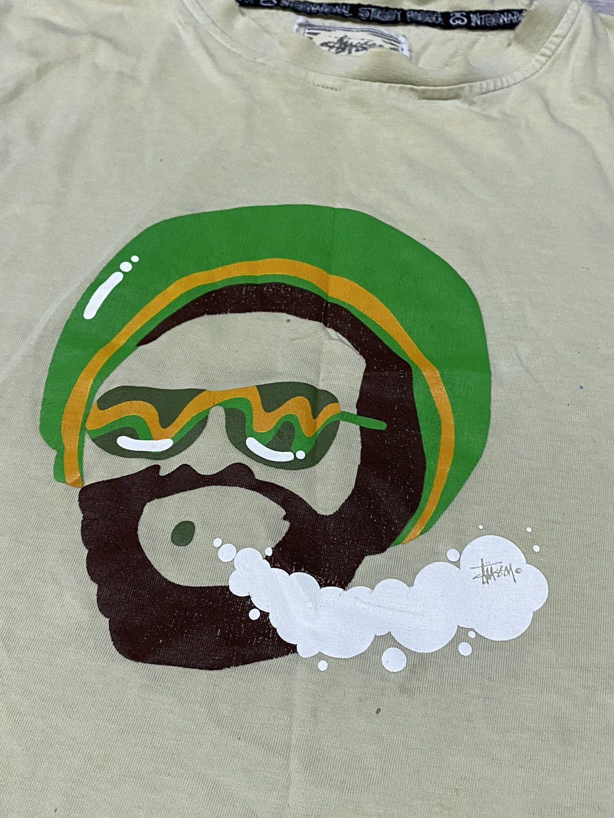 Stussy Stussy Rasta RARE vintage smoke t-shirt Jamaica Size US M / EU 48-50 / 2 - 3 Thumbnail