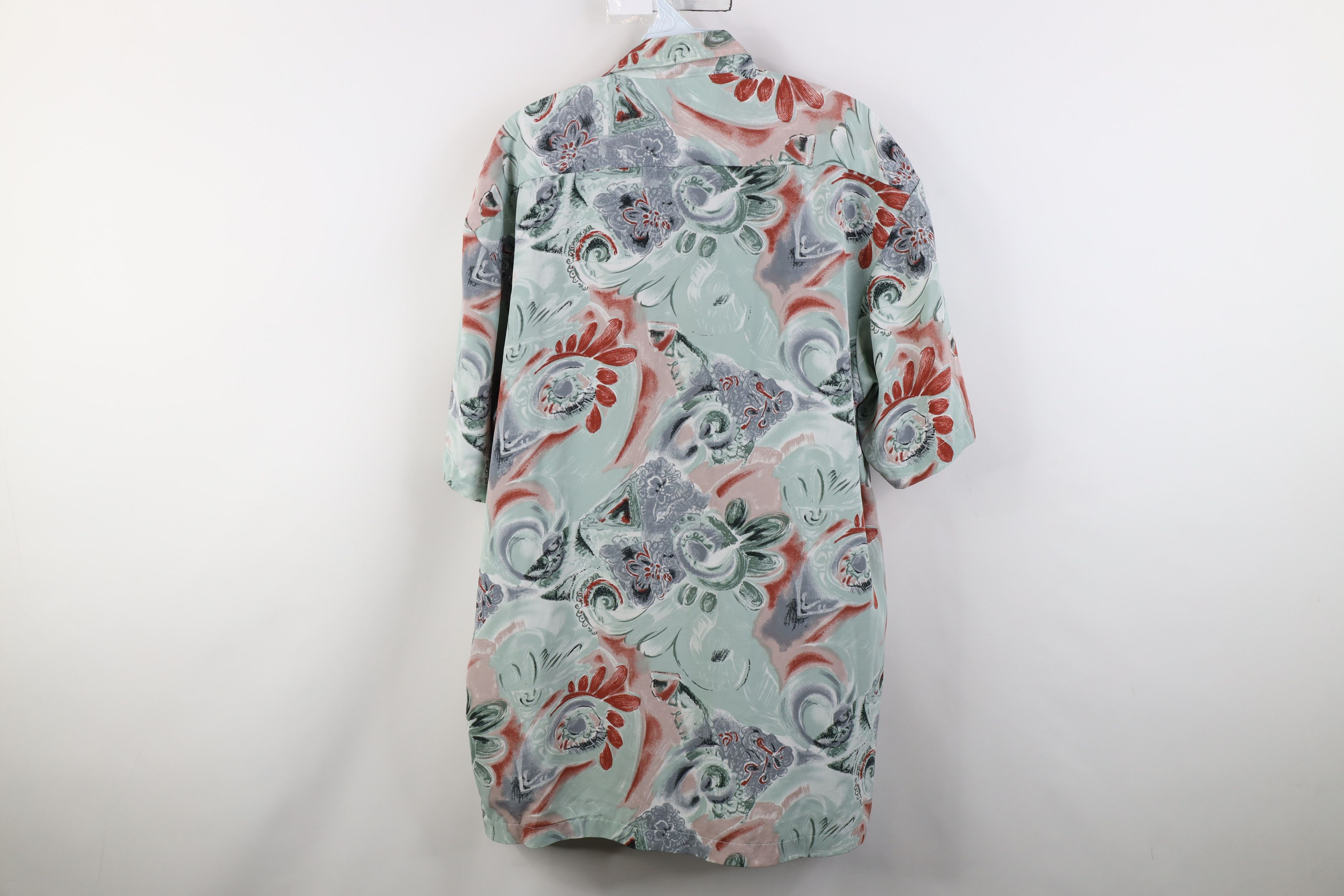 Vintage Vintage 90s Streetwear Flower Short Sleeve Button Shirt Size US L / EU 52-54 / 3 - 10 Thumbnail