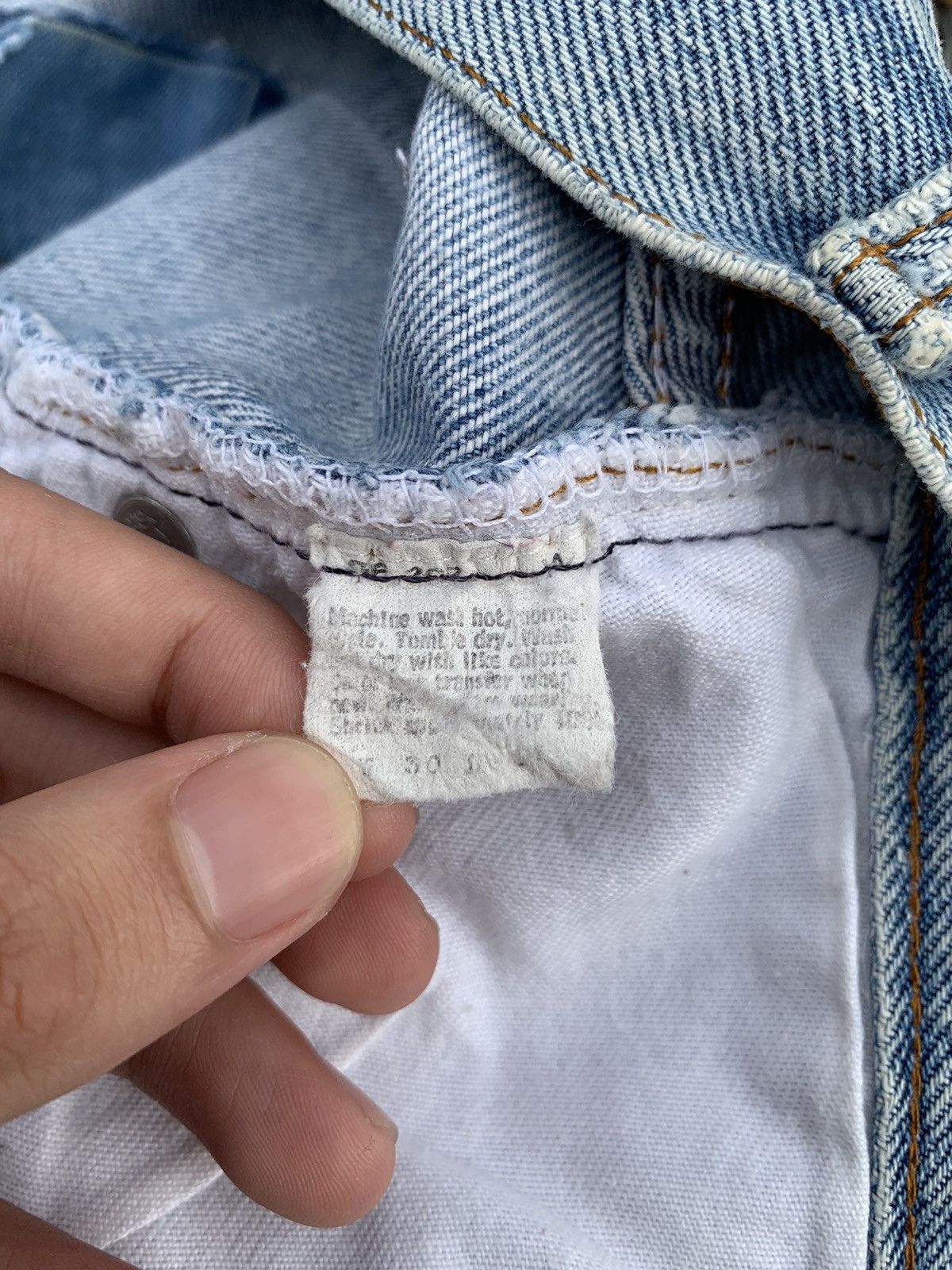 Levi's VINTAGE LEVIS 501 RINDEM 80’s USA FADED DISTRESSED DENIM Size US 29 - 16 Thumbnail