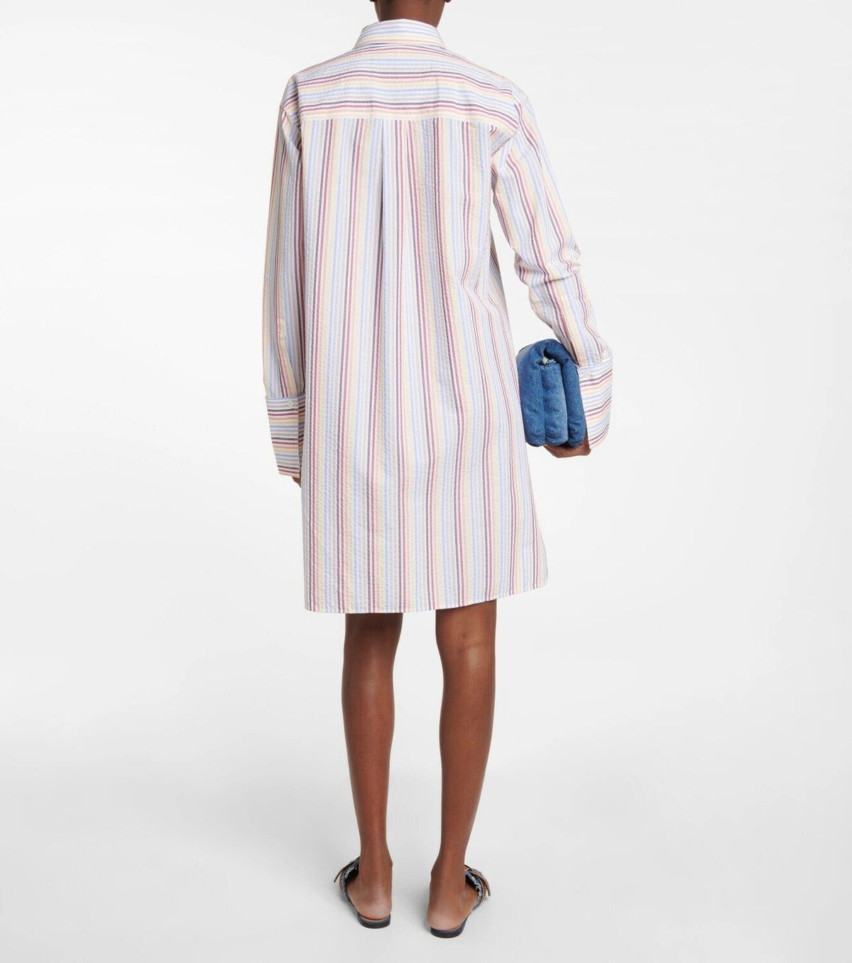 Loewe o1y1025 Striped Shirt in Multicolor Size XS / US 0-2 / IT 36-38 - 4 Thumbnail