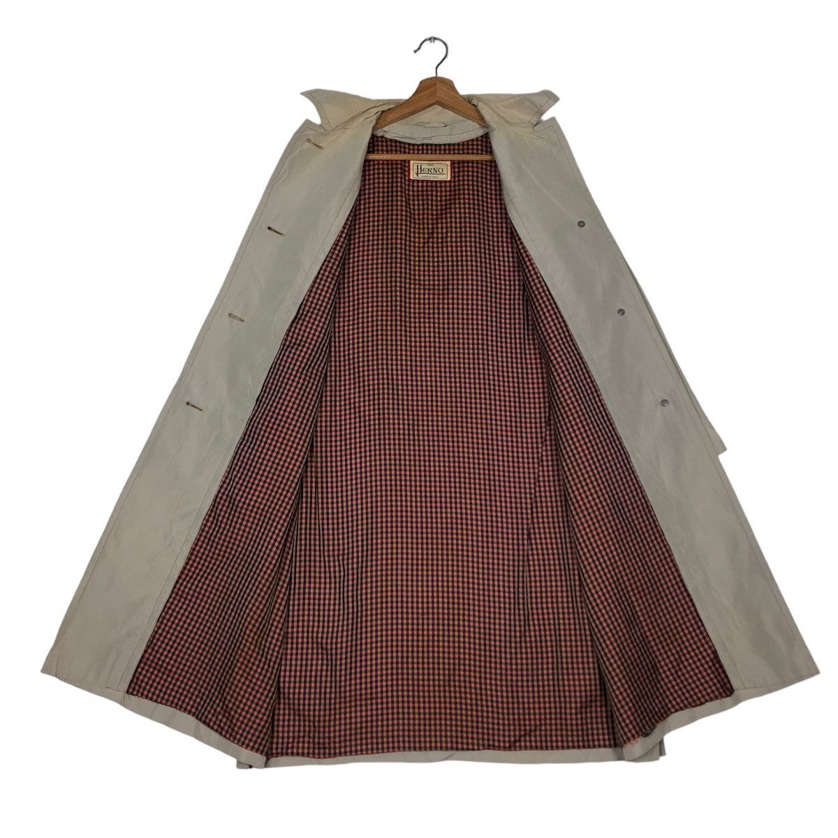 Herno 🔥Vintage Long Fly Coats Jacket Herno Italy Tartan Lining Size US M / EU 48-50 / 2 - 12 Thumbnail