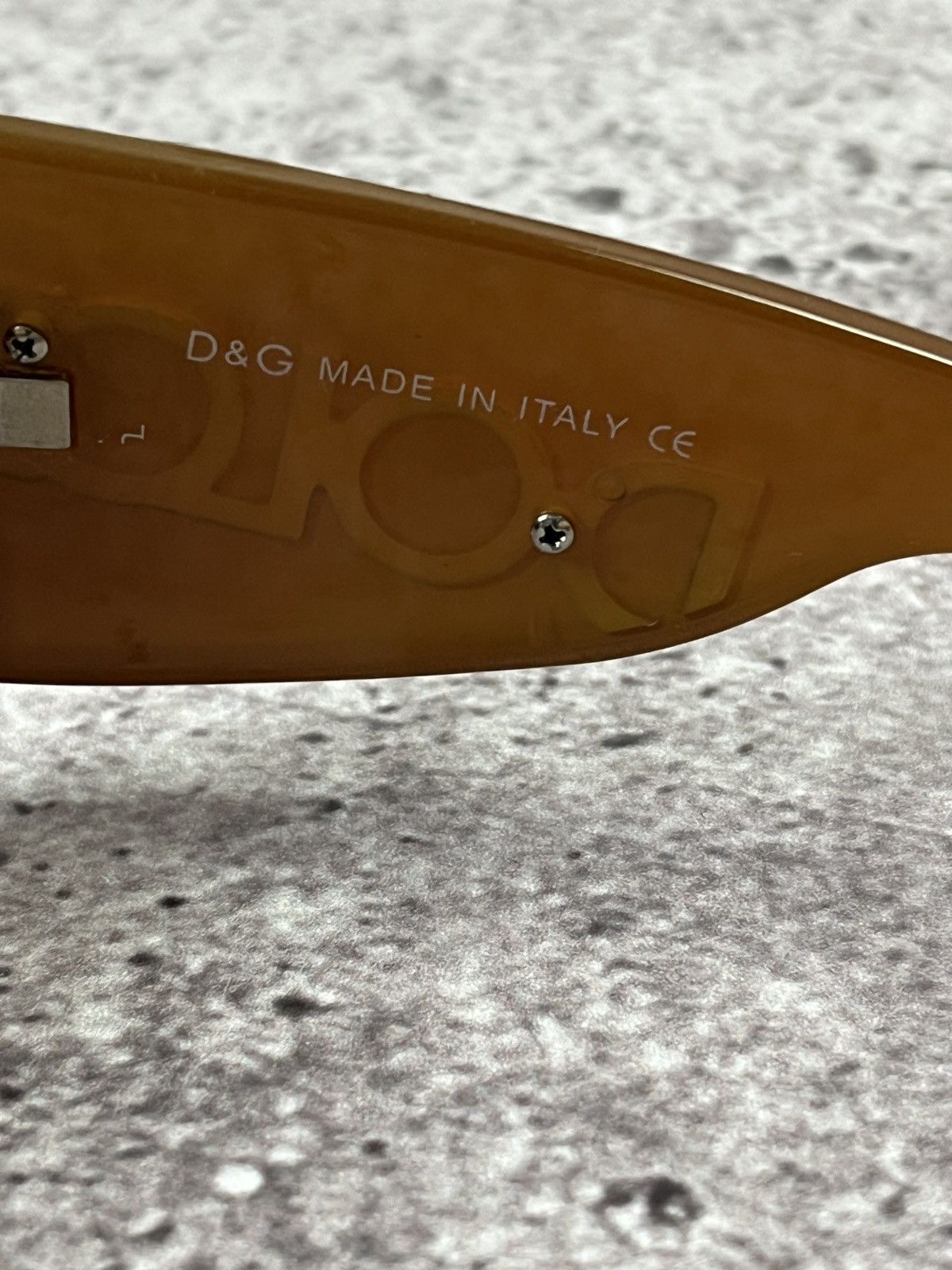 Dolce & Gabbana Vintage D&G 🇮🇹 Shield Sunglasses Brown Gradient Y2K UV400 Size ONE SIZE - 10 Thumbnail