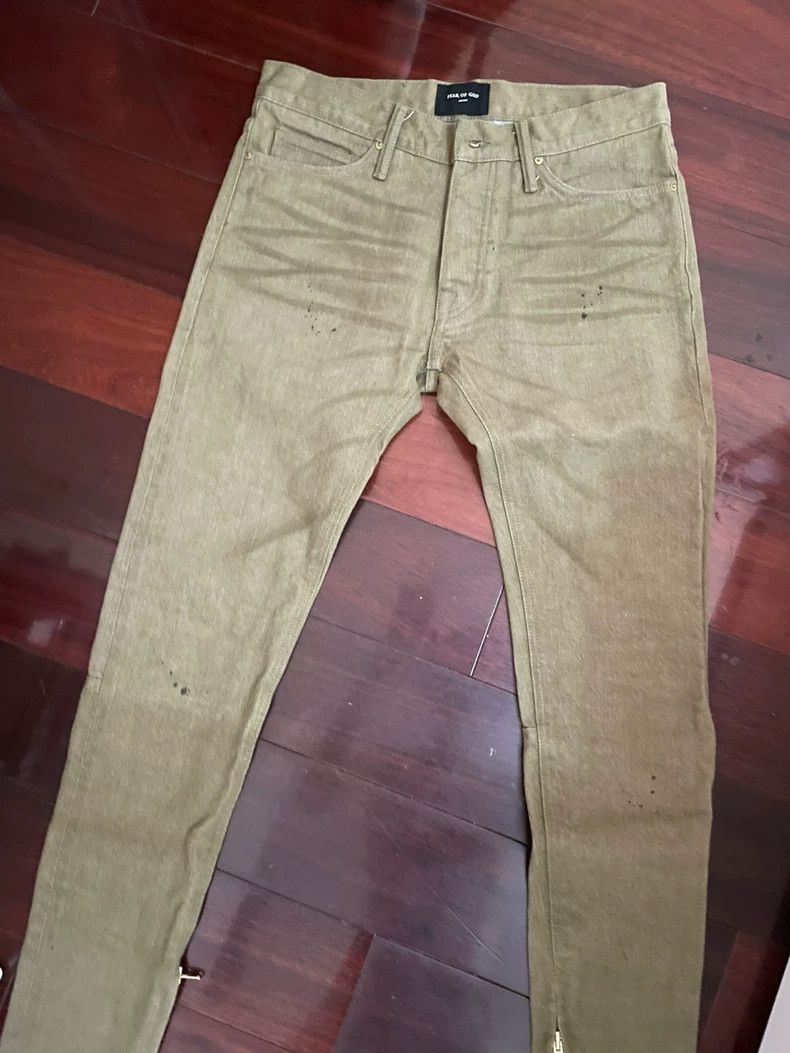 Fear of God Fear of God Desert vintage gold jeans Size US 30 / EU 46 - 2 Thumbnail