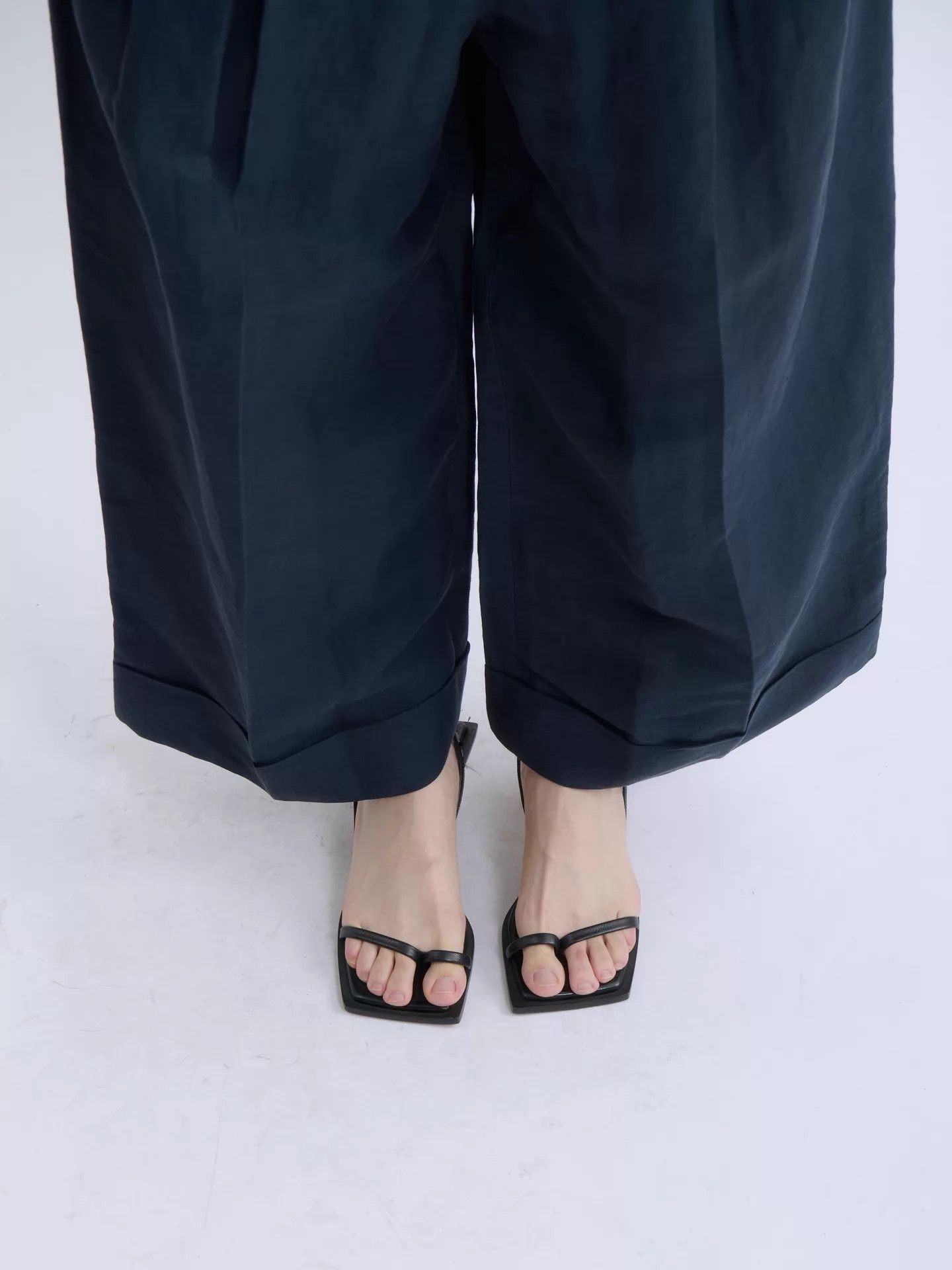 Helmut Lang Helmut Lang Black Square Toe Block Heel Sandal 37 Size US 6.5 / IT 36.5 - 8 Thumbnail