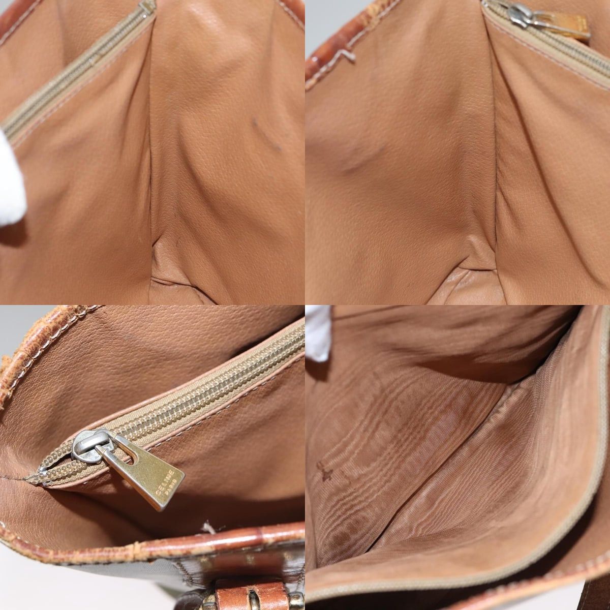 Celine CELINE Macadam Canvas Tote Bag Beige Size ONE SIZE - 12 Thumbnail