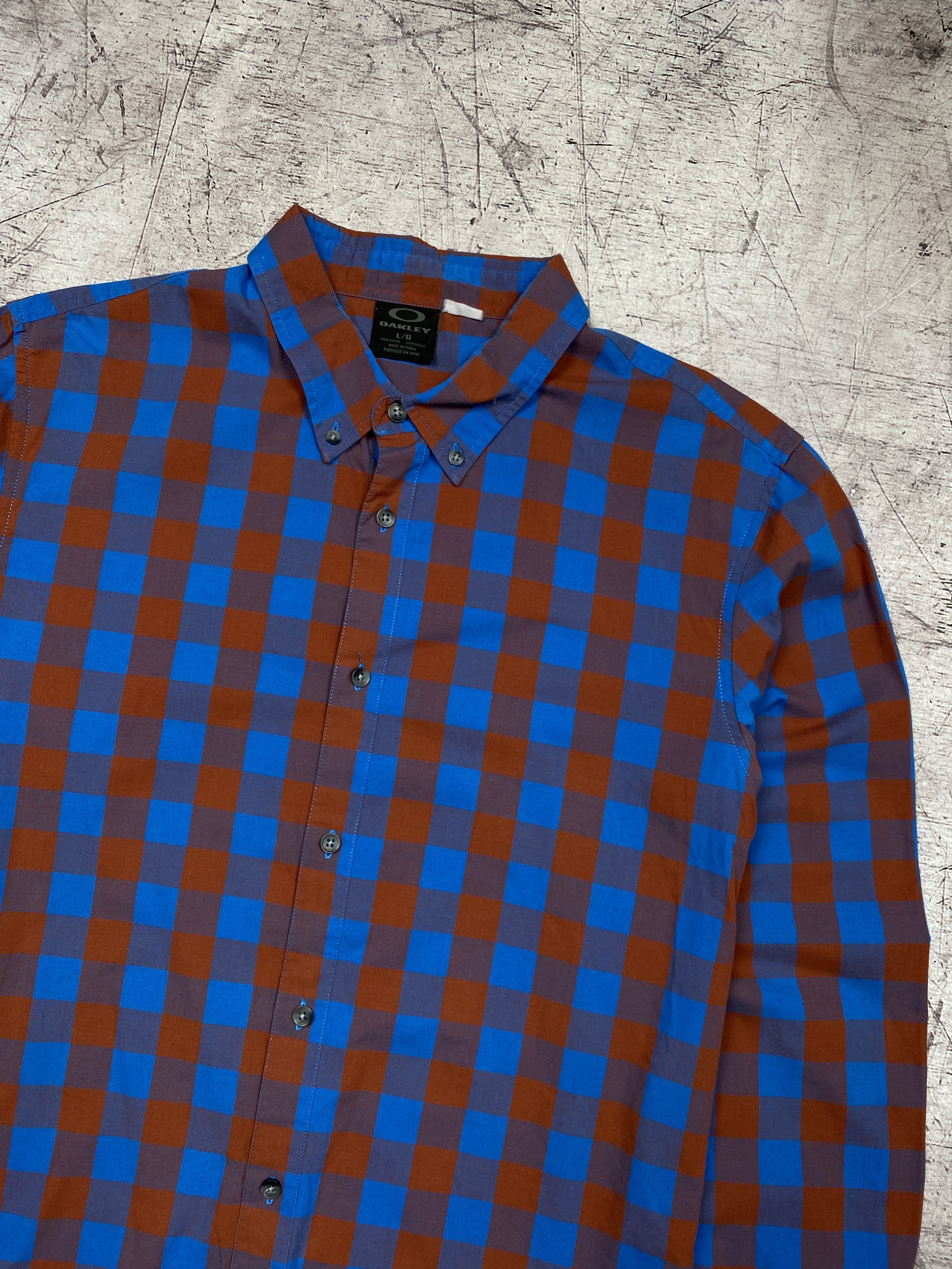 Oakley × Vintage Oakley Mens Long Sleeve Plaid Shirt Size US L / EU 52-54 / 3 - 2 Thumbnail