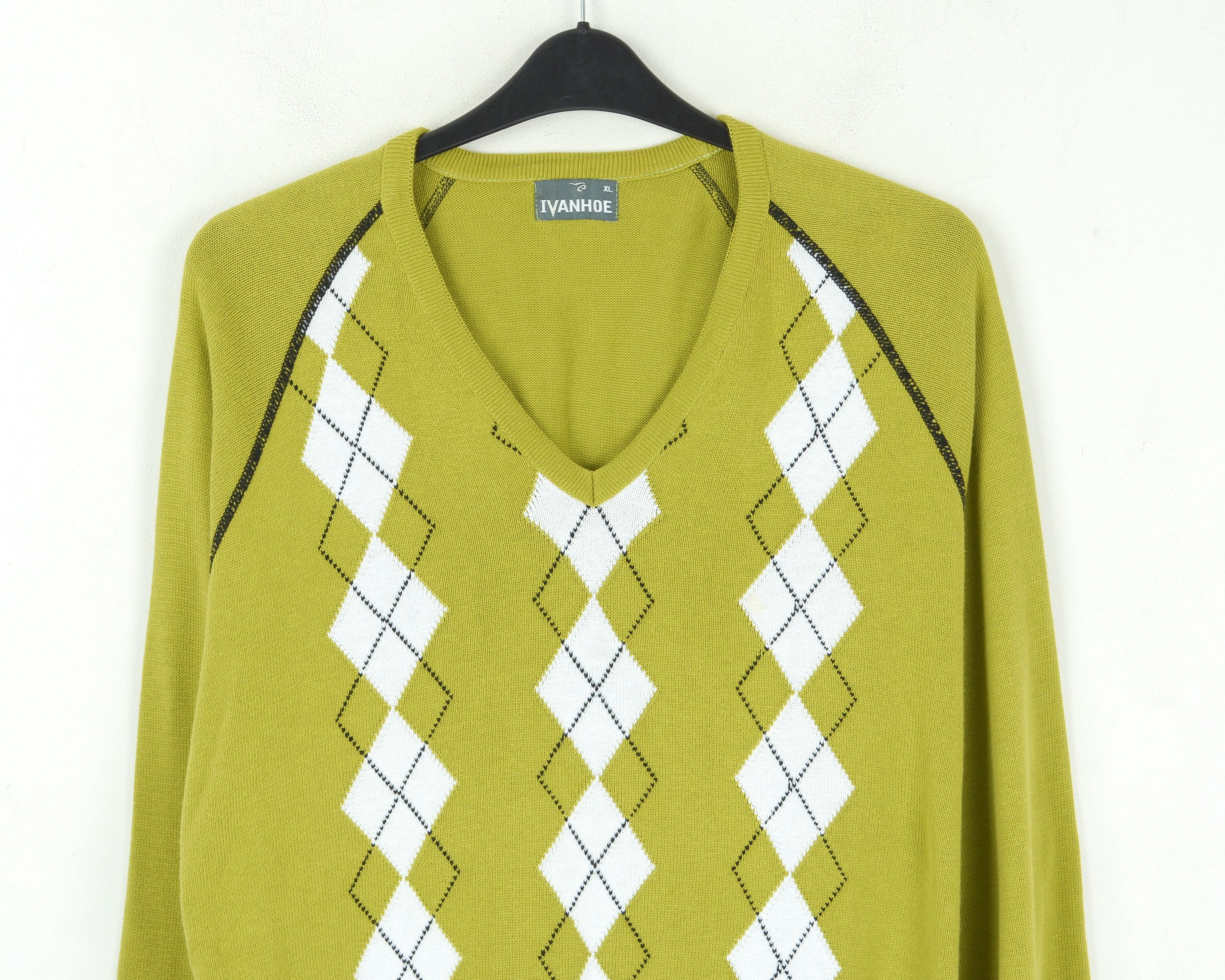 Other IVANHOE Jumper XL Pullover Sweater Knit Diamond Argyle Size US XL / EU 56 / 4 - 4 Thumbnail