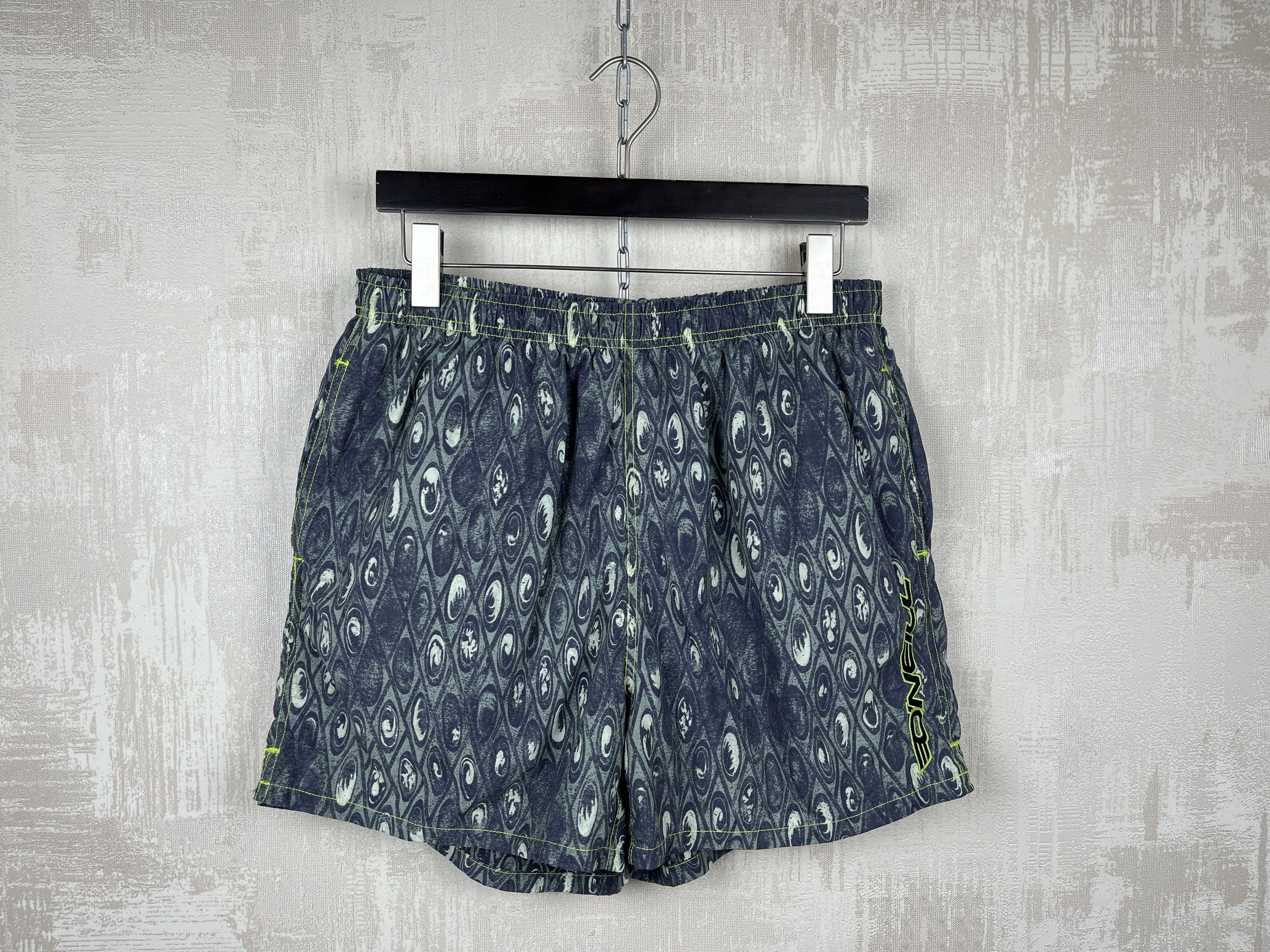 O'Neill 90's O'Neill Abstract Vintage Nylon Shorts Size XL Size US 36 / EU 52 - 2 Thumbnail
