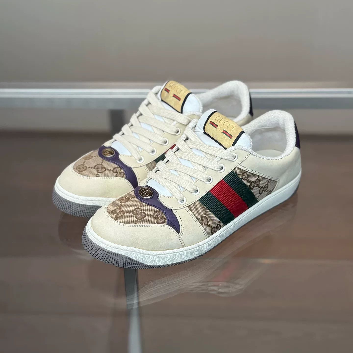 Gucci Gucci Screener Distressed Sneakers Size US 10.5 / EU 43-44 - 1 Thumbnail