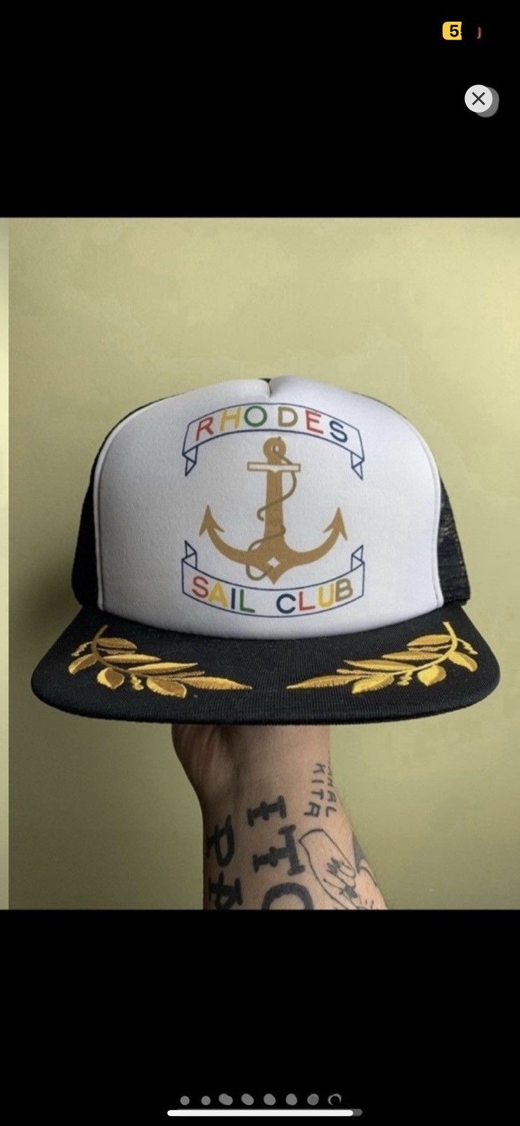 Vintage ***FINAL DROP***RARE 80s RHODES SAIL CLUB SNAPBACK CAP Size ONE SIZE - 8 Thumbnail