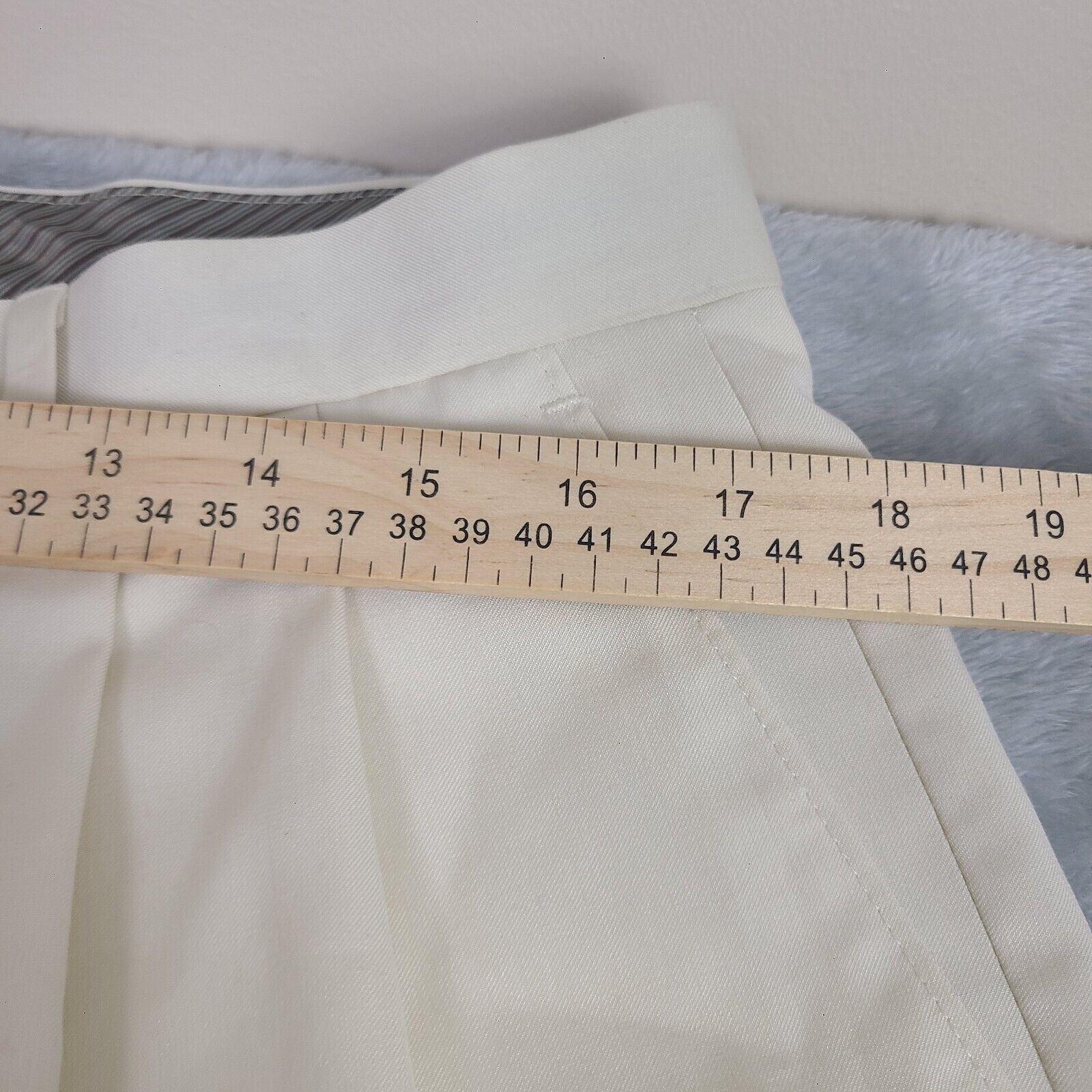 Lauren Ralph Lauren Lauren Ralph Lauren Mens Ivory Polyester Dress Pants 34x30 Size US 34 / EU 50 - 4 Thumbnail