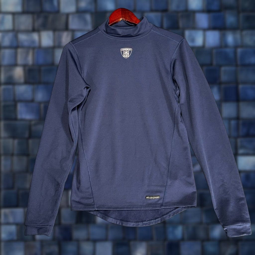 Reebok VINTAGE Reebok Equipment NFL Play Dry Compression Shirt Mens L Blue Long Sleeve Size US L / EU 52-54 / 3 - 1 Thumbnail