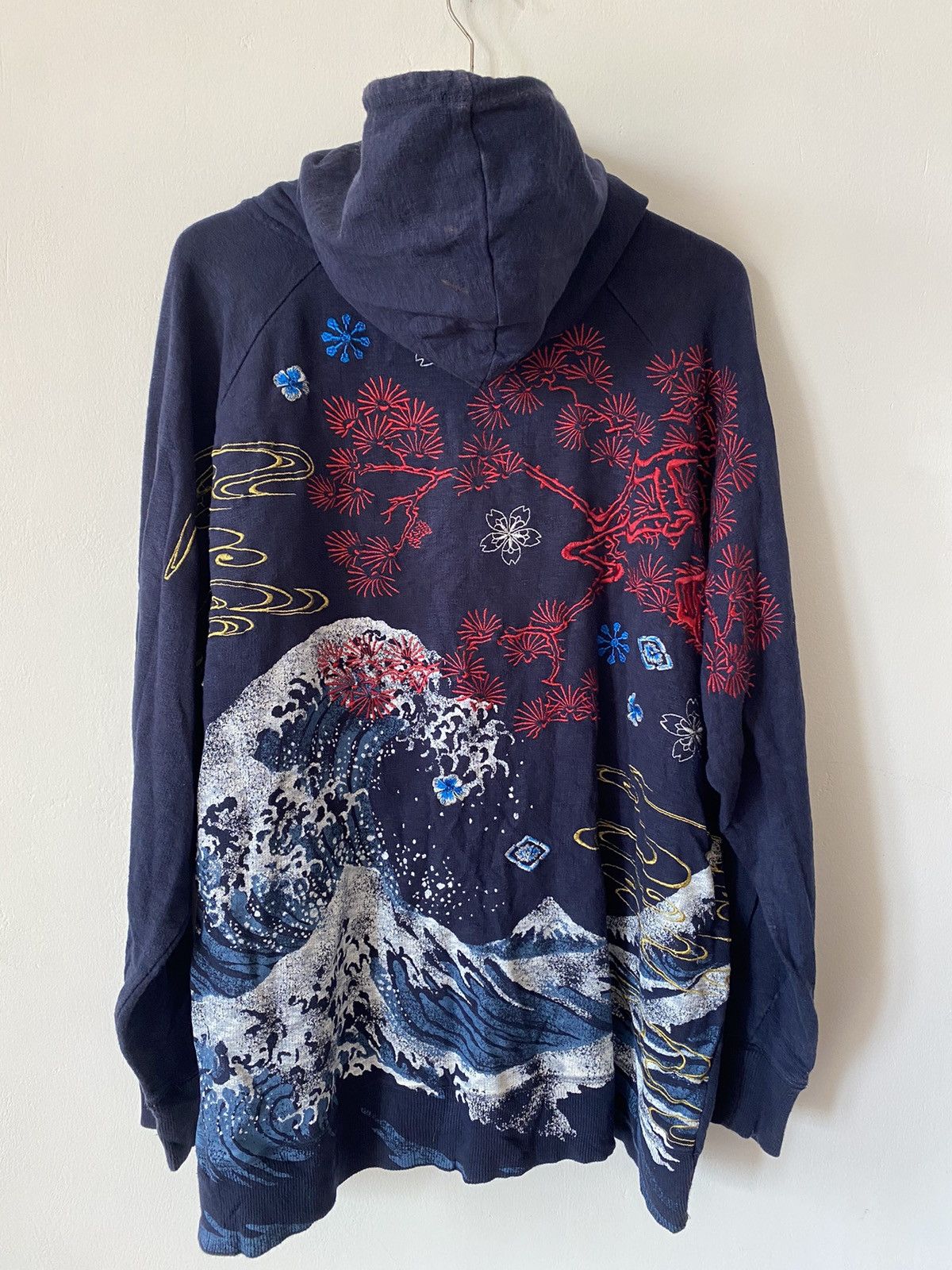 Japanese Brand × Vintage Sukajan Embroidered Hoodies Size US XXL / EU 58 / 5 - 1 Thumbnail