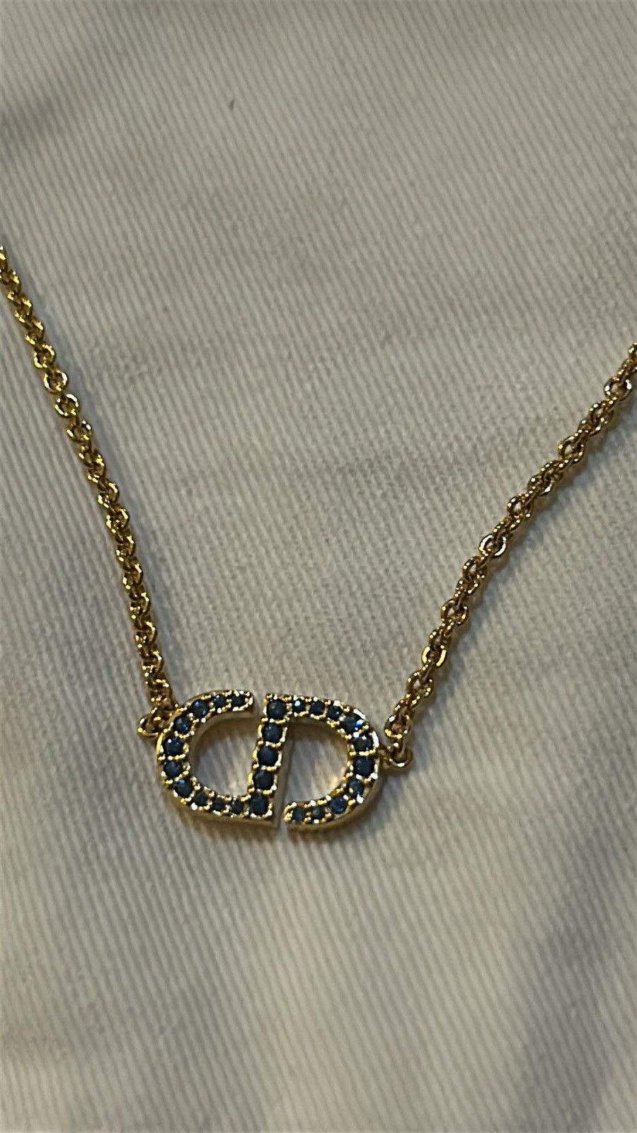 Dior Christian Dior PETIT CD NECKLACE Gold-Finish Metal Size ONE SIZE - 6 Thumbnail