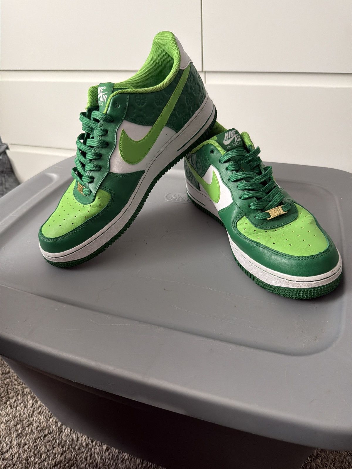 Nike St. Patrick’s Day Air force 1s Size US 11.5 / EU 44-45 - 1 Thumbnail