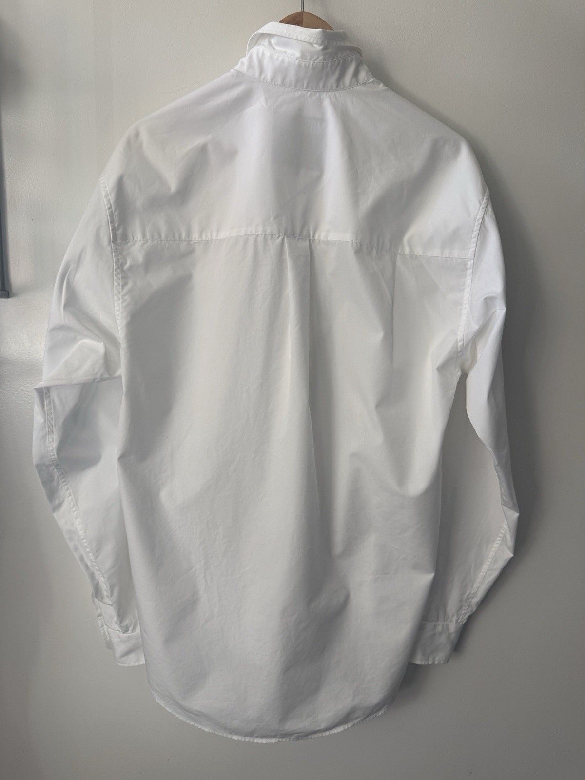 Moschino Couture White Long Sleeve Cotton Shirt Prism Logo Size 41/16 Size US L / EU 52-54 / 3 - 2 Thumbnail
