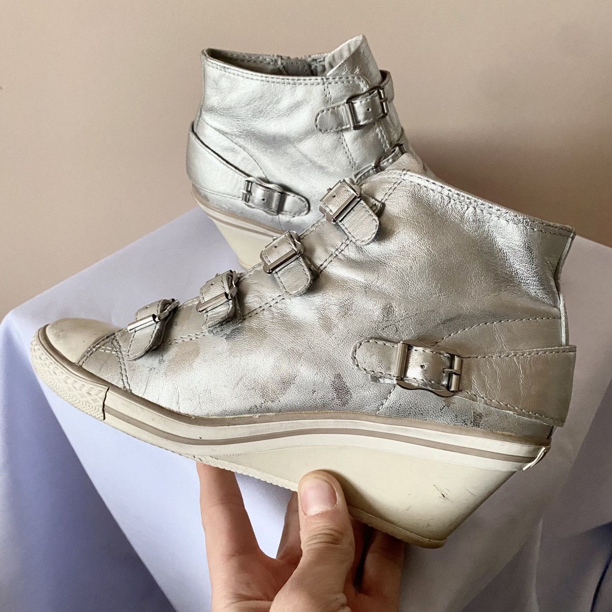 Isabel Marant Vintage ASH Wedge Sneakers Like Isabel Marant Strap Shoes Size US 8 / IT 38 - 7 Thumbnail