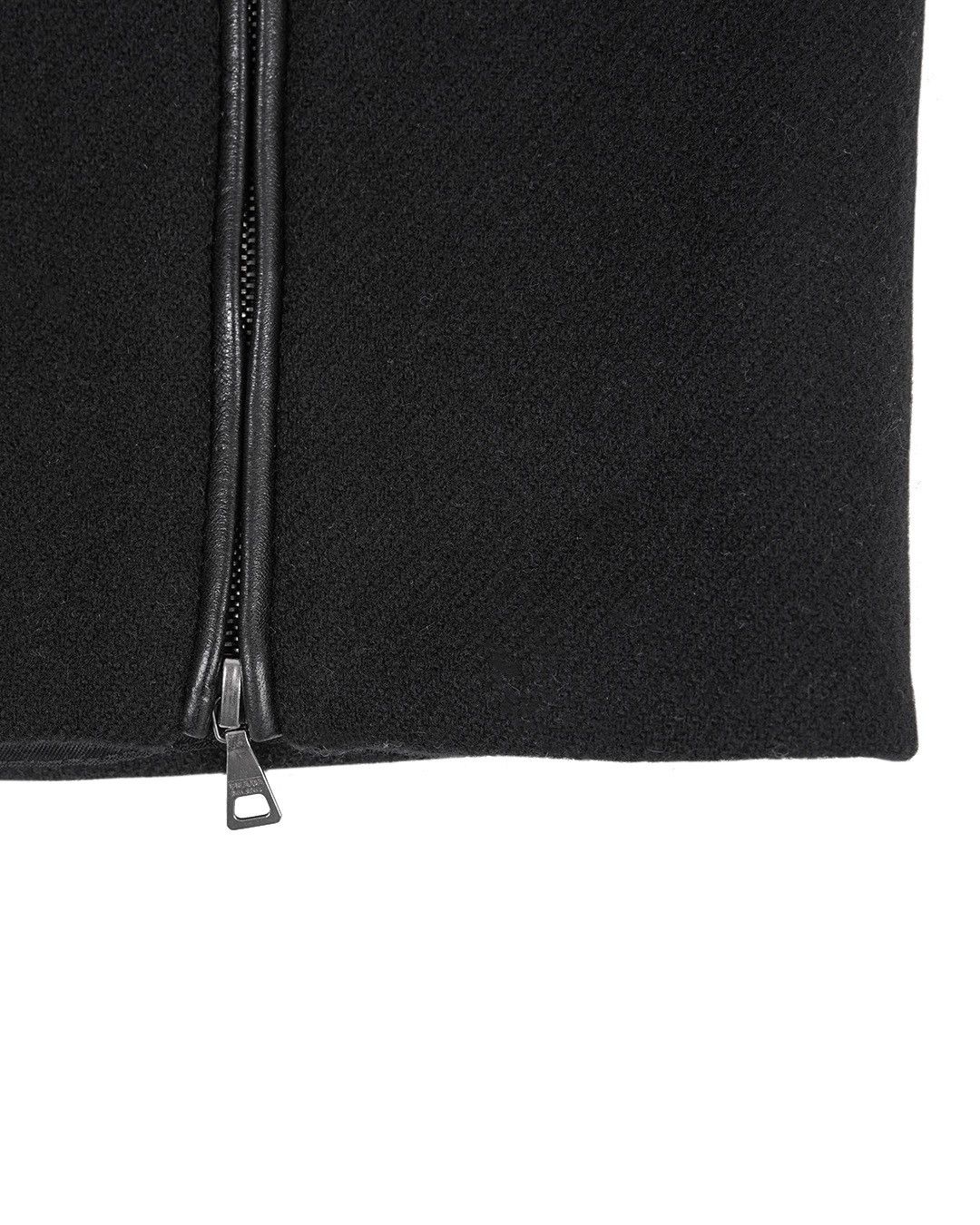 Prada Prada F/W1999 Black Midi Wool Skirt Size 27" / US 4 / IT 40 - 2 Thumbnail