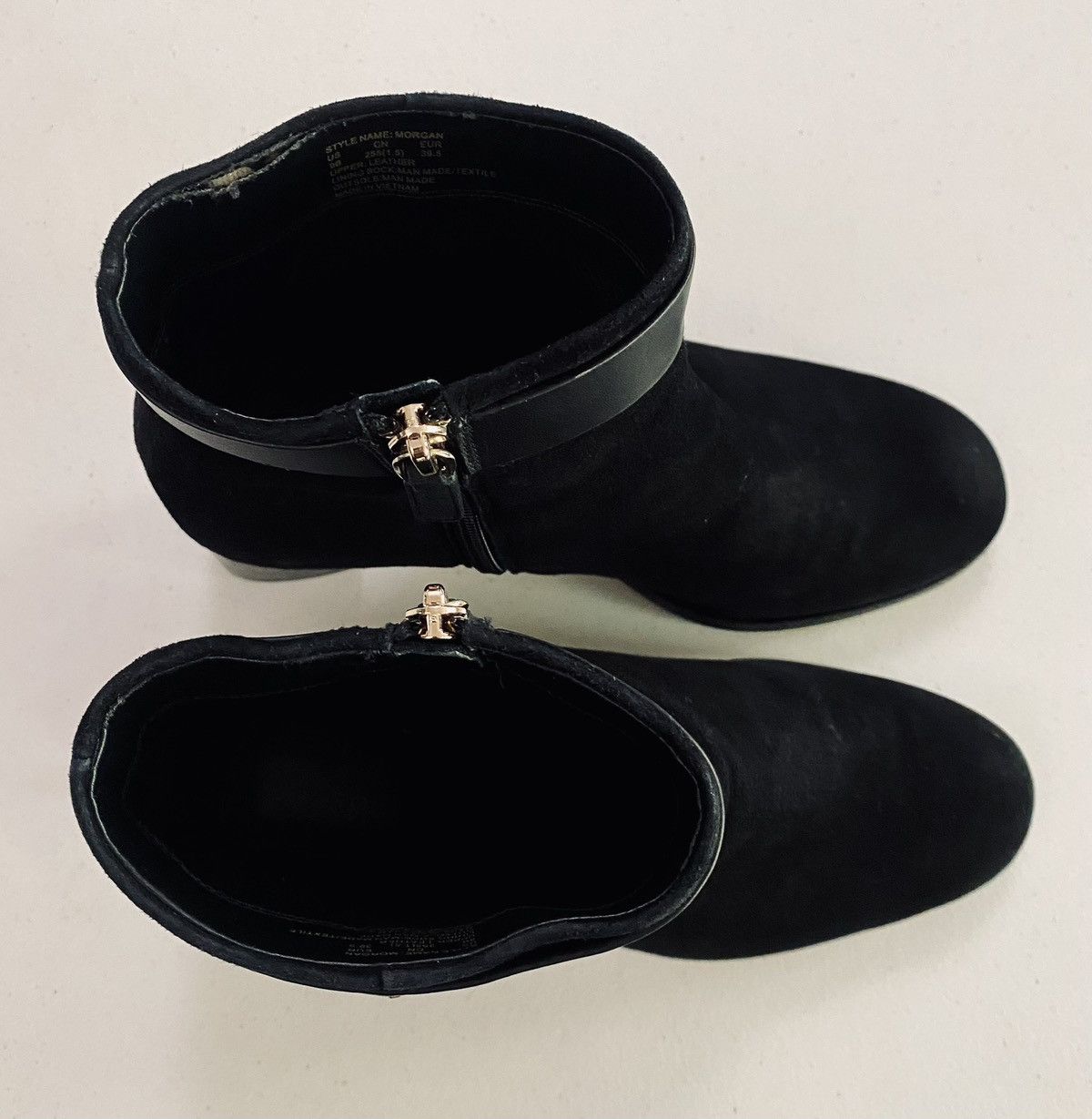 Kate Spade Kate Spade NY Black Suede Logo Ankle Morgan Bootie 9 US VGC Size US 9 / IT 39 - 14 Thumbnail