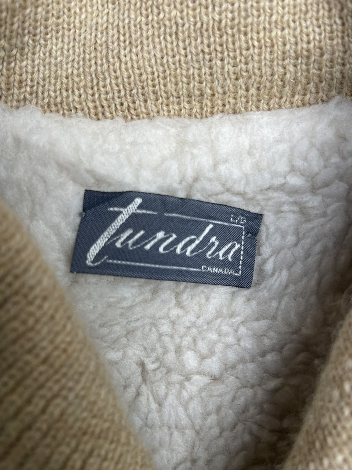 Tundra Canada Vintage Tundra Ribbed Knit Jacket – Suede Trim Stand Collar Size US L / EU 52-54 / 3 - 3 Thumbnail