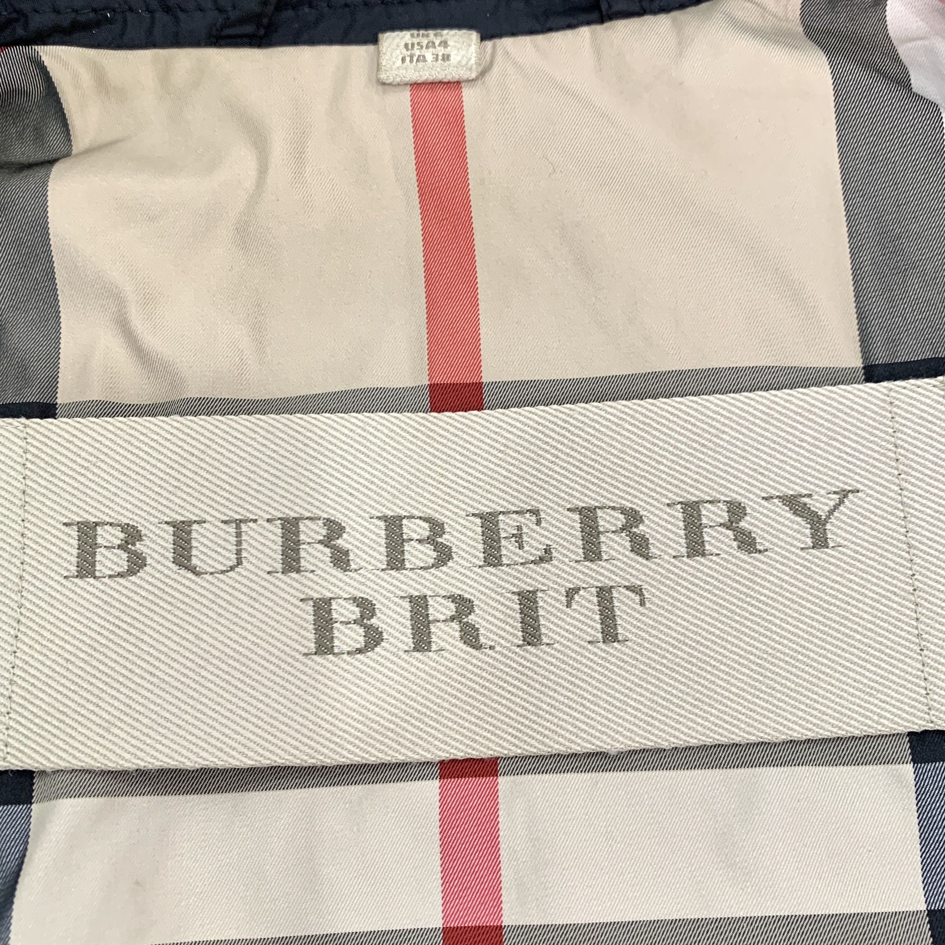 Burberry Burberry Trench Coat Black Double-Breasted (S) Size S / US 4 / IT 40 - 2 Thumbnail