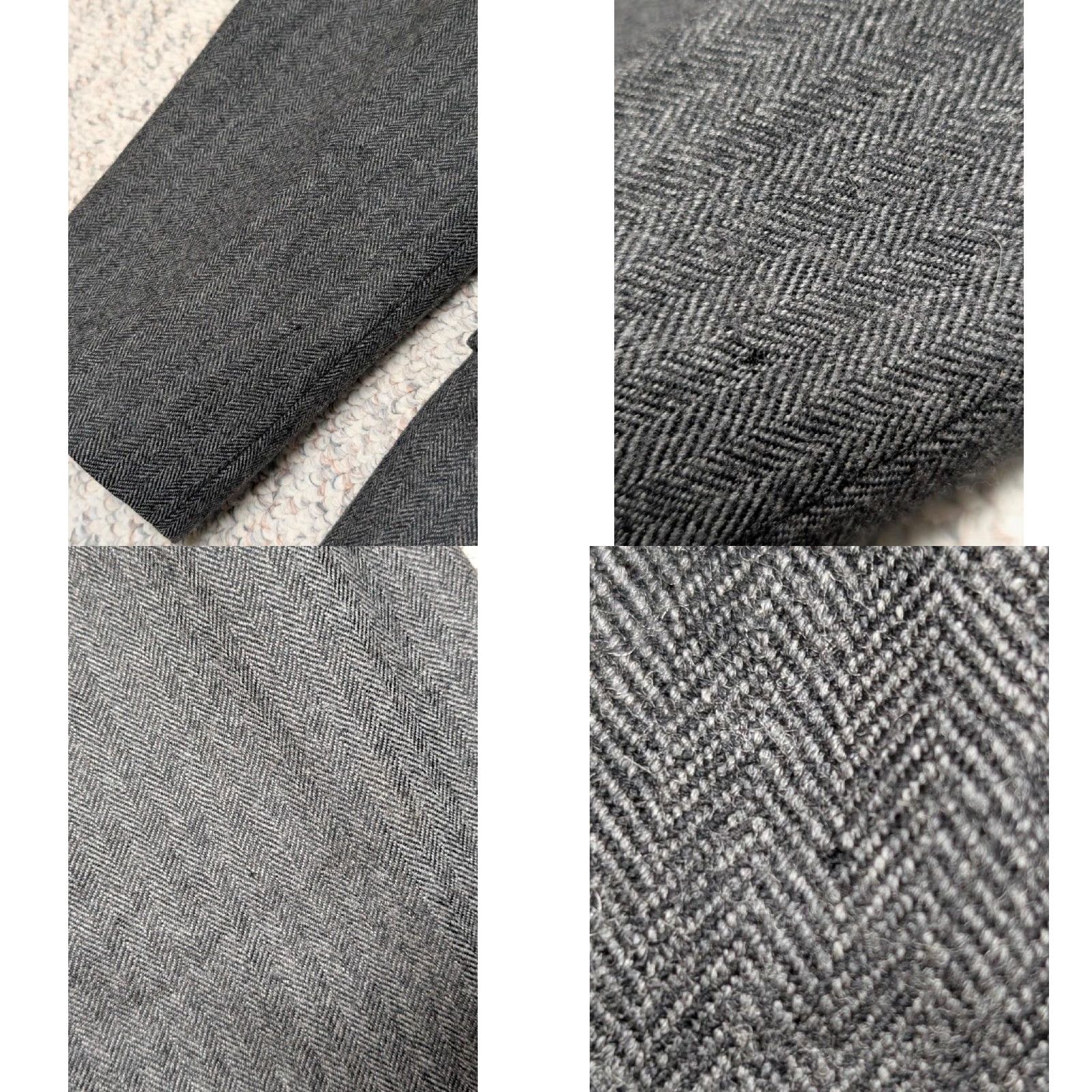 Vintage VINTAGE Powers & Goode Overcoat Jacket Coat Wool Tweed Herringbone 40L Charcoal Gray M Mens 1950s 60s Size US M / EU 48-50 / 2 - 9 Thumbnail