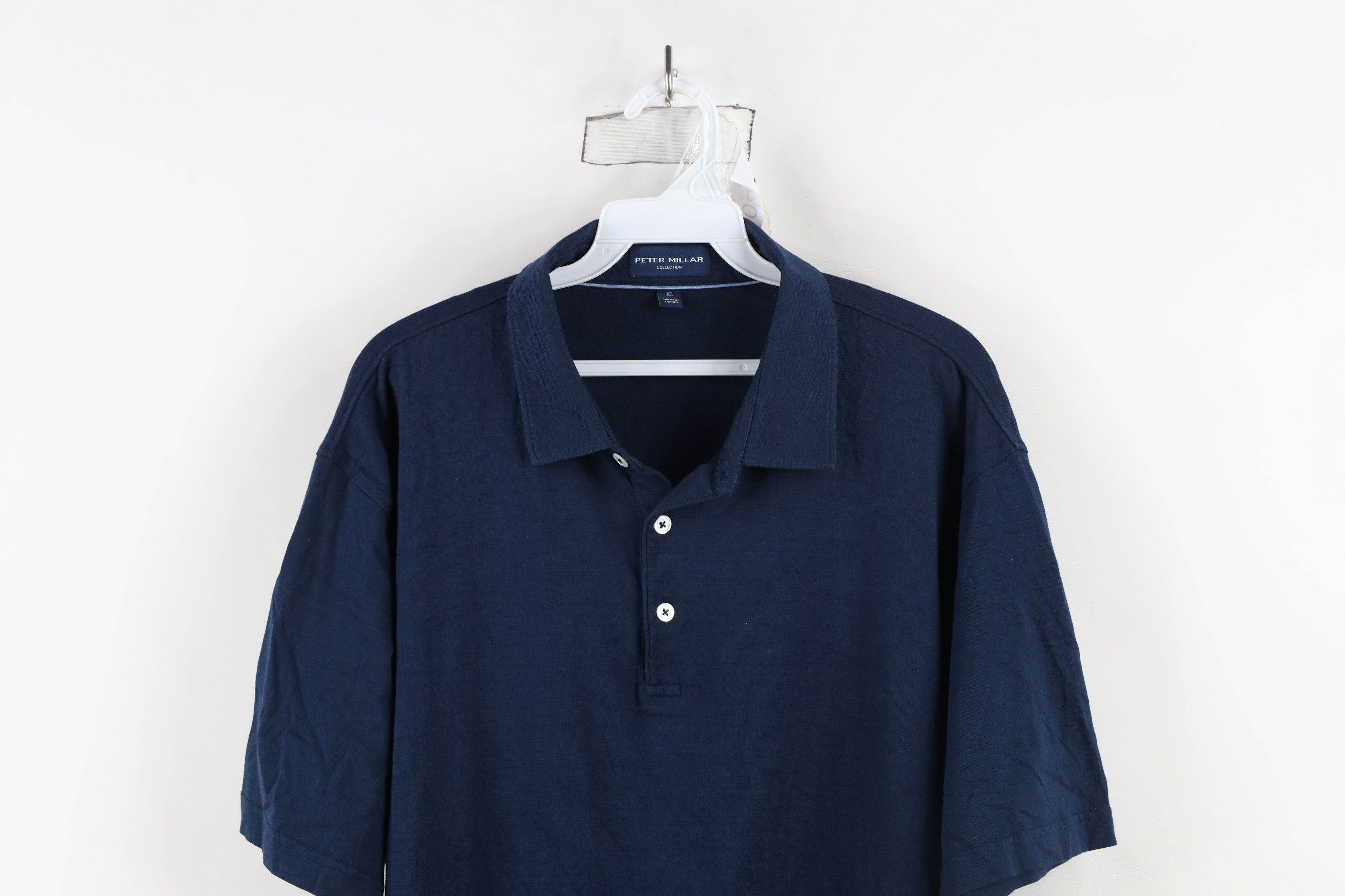 Peter Millar × Vintage Peter Millar Collection Short Sleeve Golf Polo Shirt Blue Size US XL / EU 56 / 4 - 2 Thumbnail