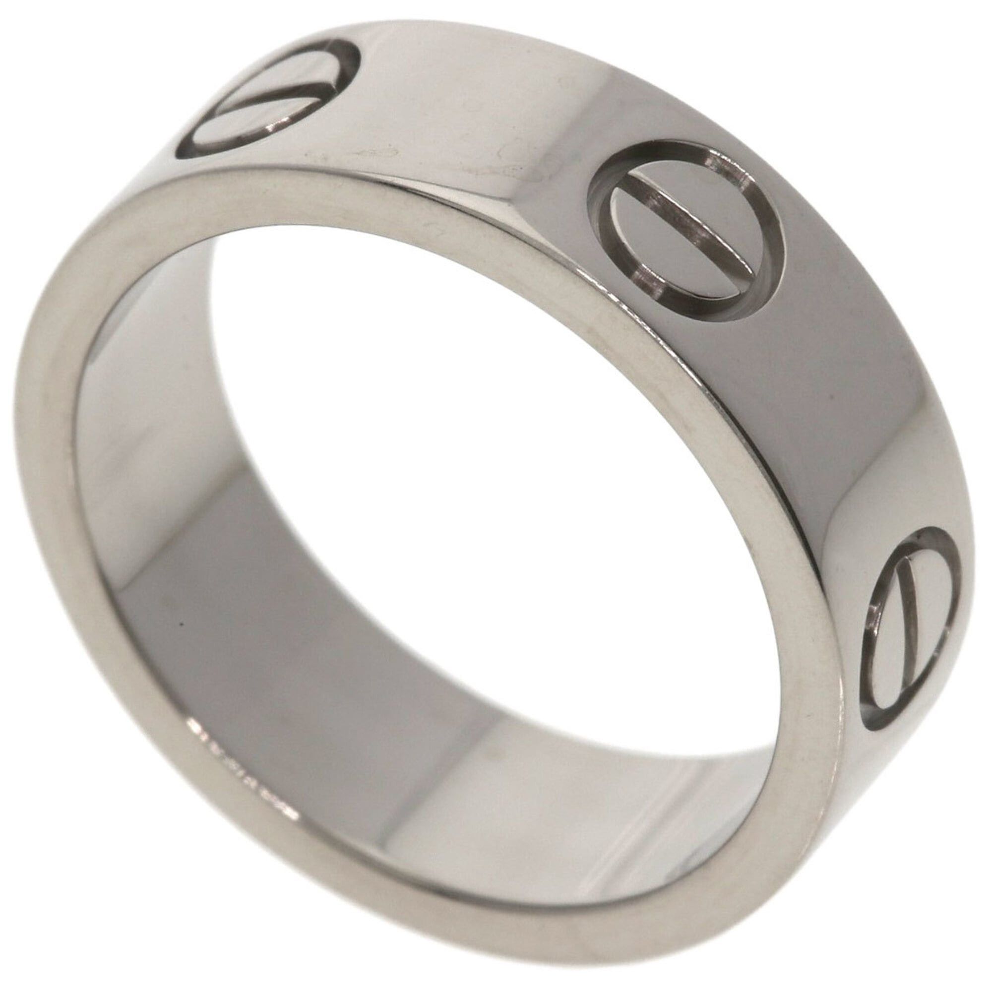 Cartier Cartier Love Ring #49, 18K White Gold, Women's Ring, CARTIER Size ONE SIZE - 1 Thumbnail