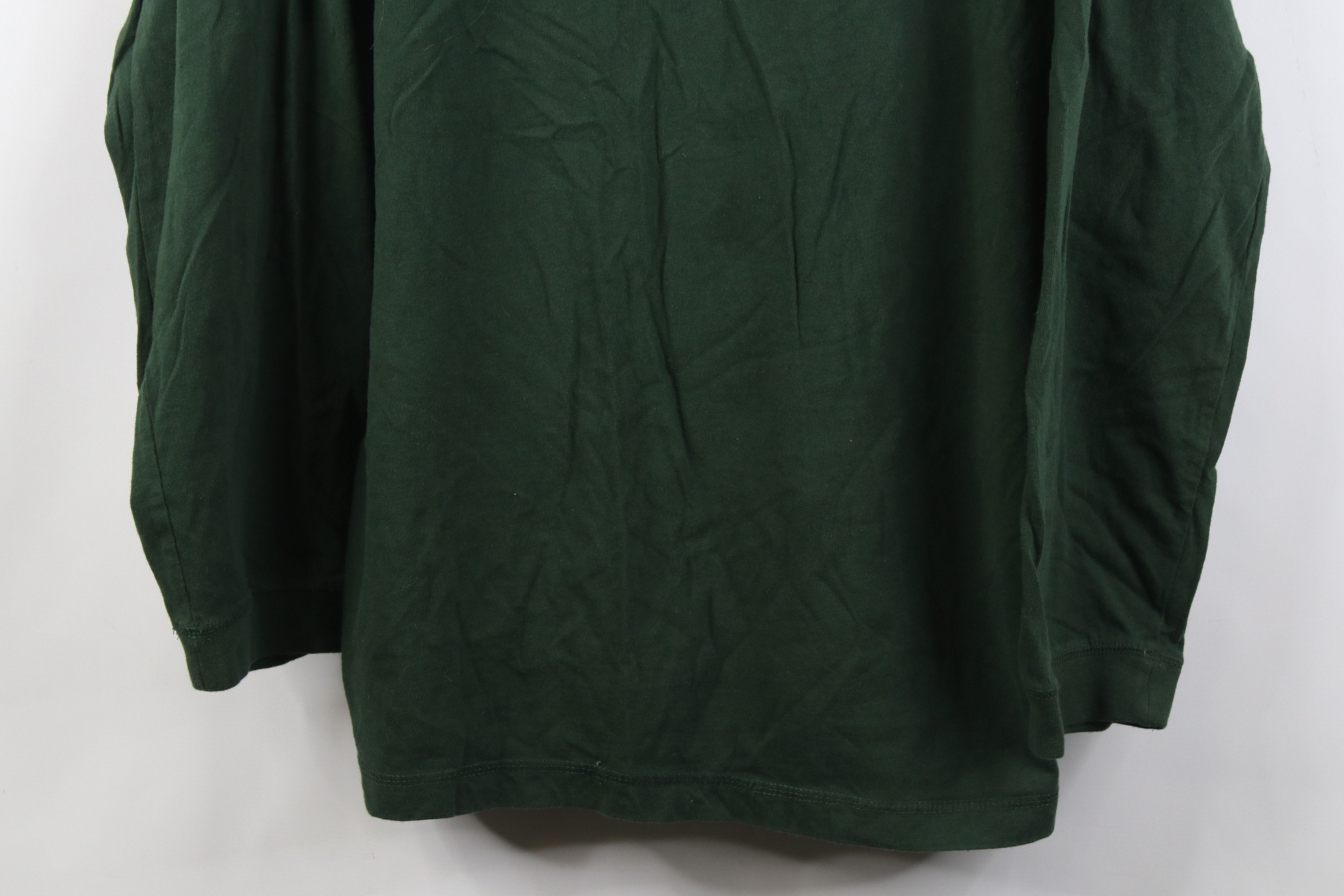 Vintage Vintage 90s Streetwear Long Sleeve Henley T-Shirt Green Size US XL / EU 56 / 4 - 3 Thumbnail