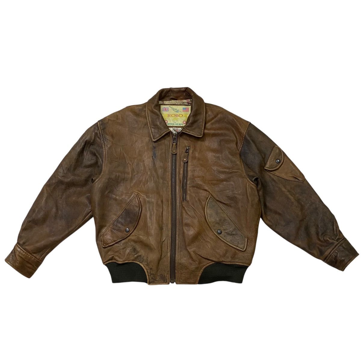 Japanese Brand Vintage A2 ROBO leather jacket Size US M / EU 48-50 / 2 - 5 Thumbnail