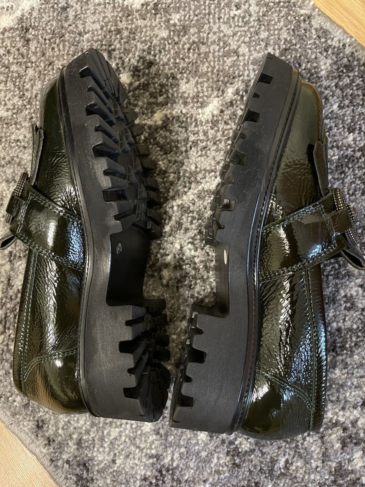 Other Melluso Italy Women’s Loafers EU 37.5 Green Patent Leather Size US 7.5 / IT 37.5 - 14 Thumbnail